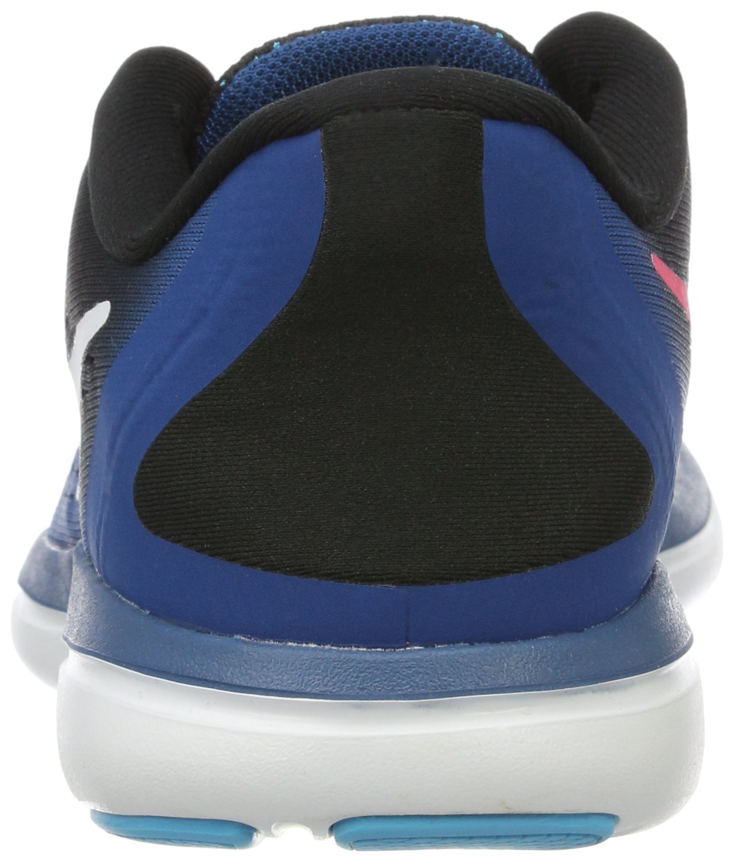 Nike Women's Flex 2017 Running Shoes - Pure Black/White/Industrial Blue/Racer Pink - Size 11.5 | Lightweight Cushioned Sneakers for Jogging, Gym Workouts & Daily Walking