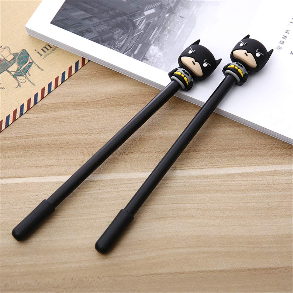 Kawaii Cartoon Character Gel Pens - 6 Pack Cute School & Office Supplies for Girls & Kids - Fun Writing Tools for Homework, Journaling & Note Taking