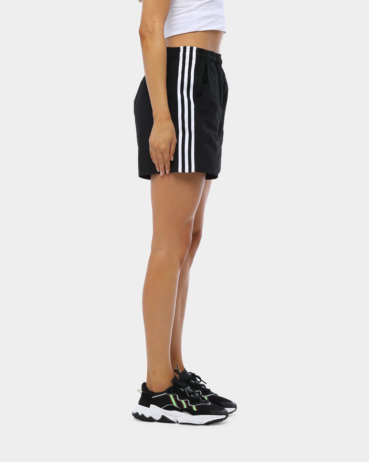 Adidas Women's Running Shorts - Black/White - Lightweight Quick-Dry Athletic Shorts for Gym, Yoga & Outdoor Workouts