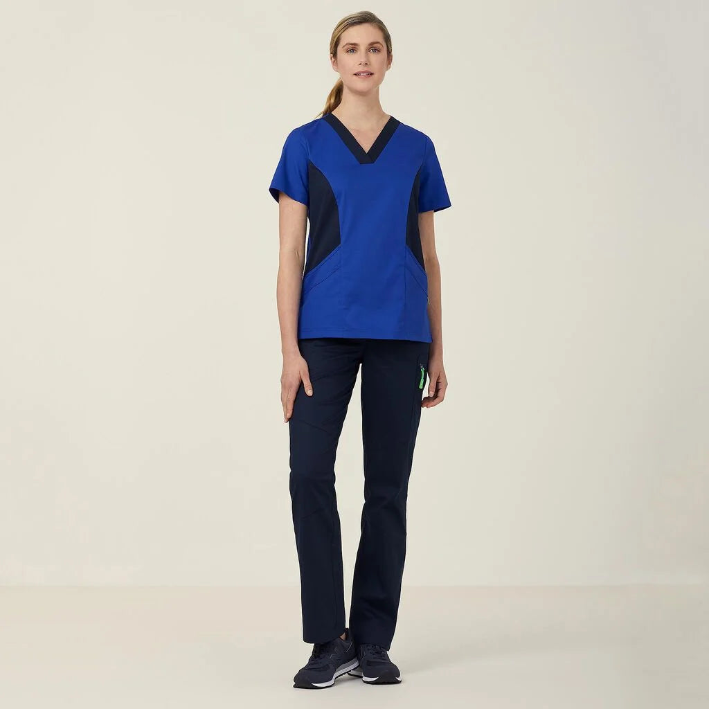 Next Generation Antibacterial Active Nightingale Scrub Top - Comfortable Medical Uniform for Nurses & Healthcare Workers - Perfect for Hospitals, Clinics & Long Shifts