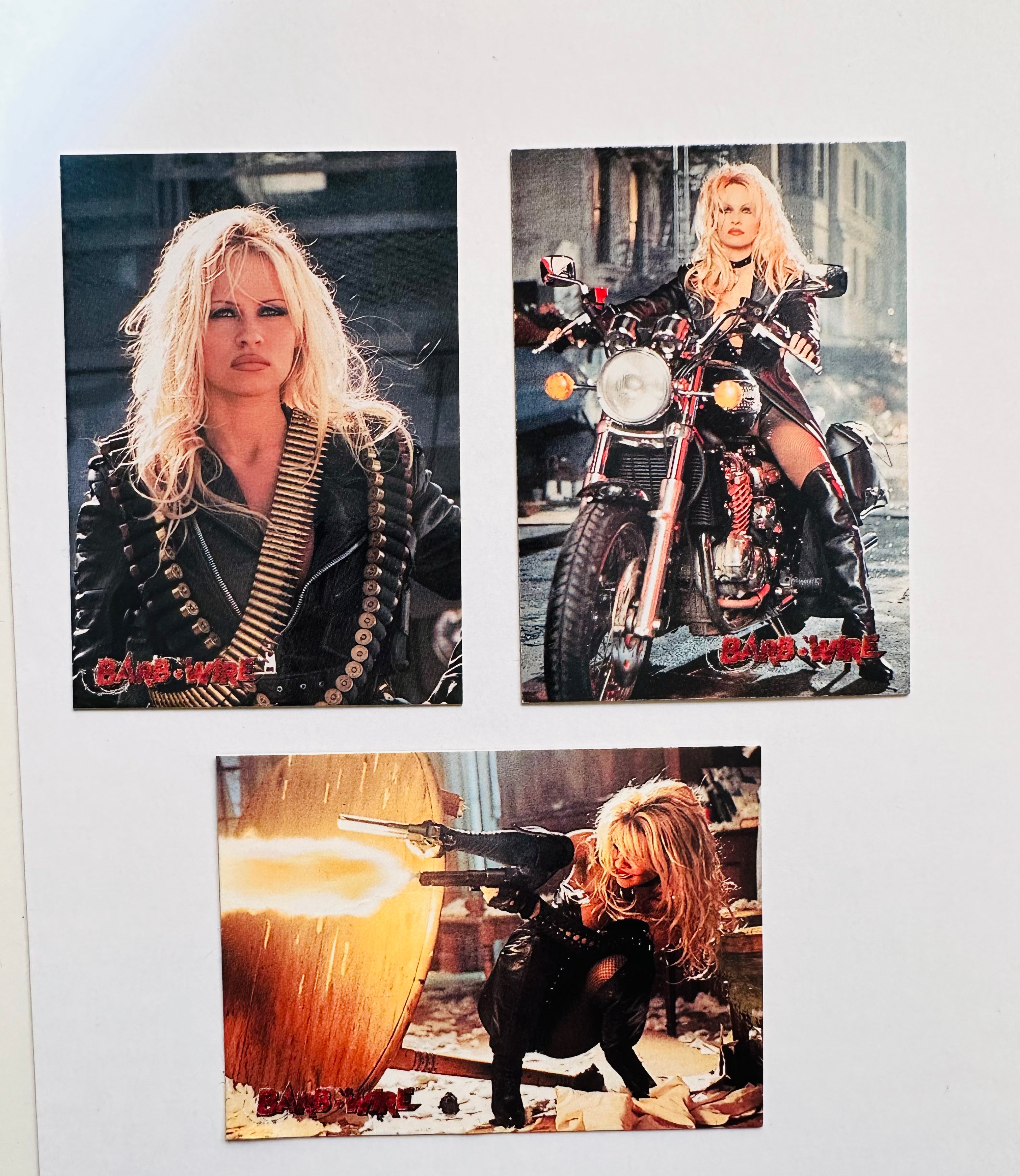 Rare 1996 Pamela Anderson Barb Wire Promo Cards Set - Collectible Movie Memorabilia for Fans & Film Enthusiasts | Perfect for Display, Gifts, and Nostalgic Collections
