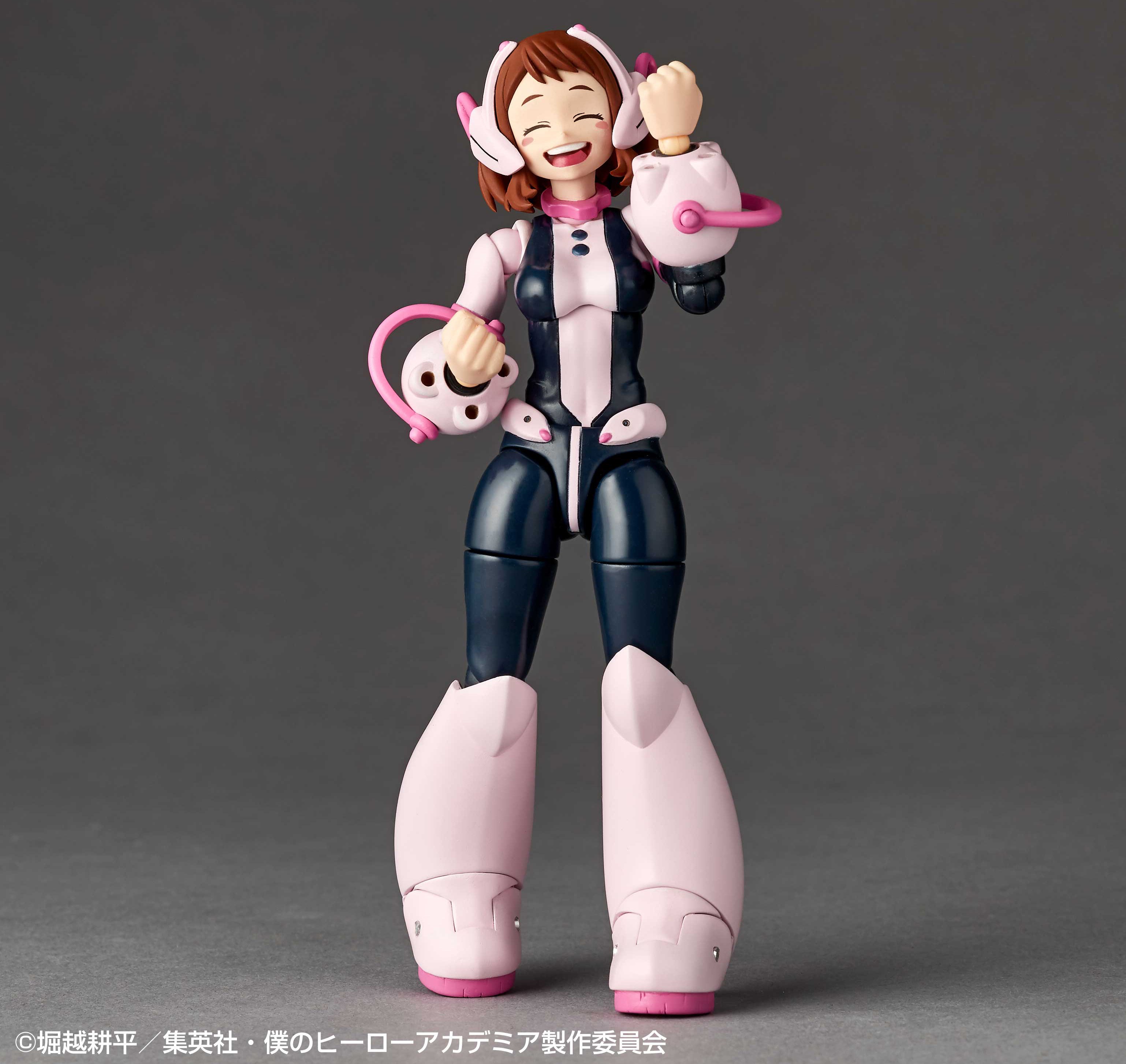 Amazing Yamaguchi Revoltech Action Figure - My Hero Academia Ochaco Uraraka NR048 - Collectible Anime Figure for Display & Play