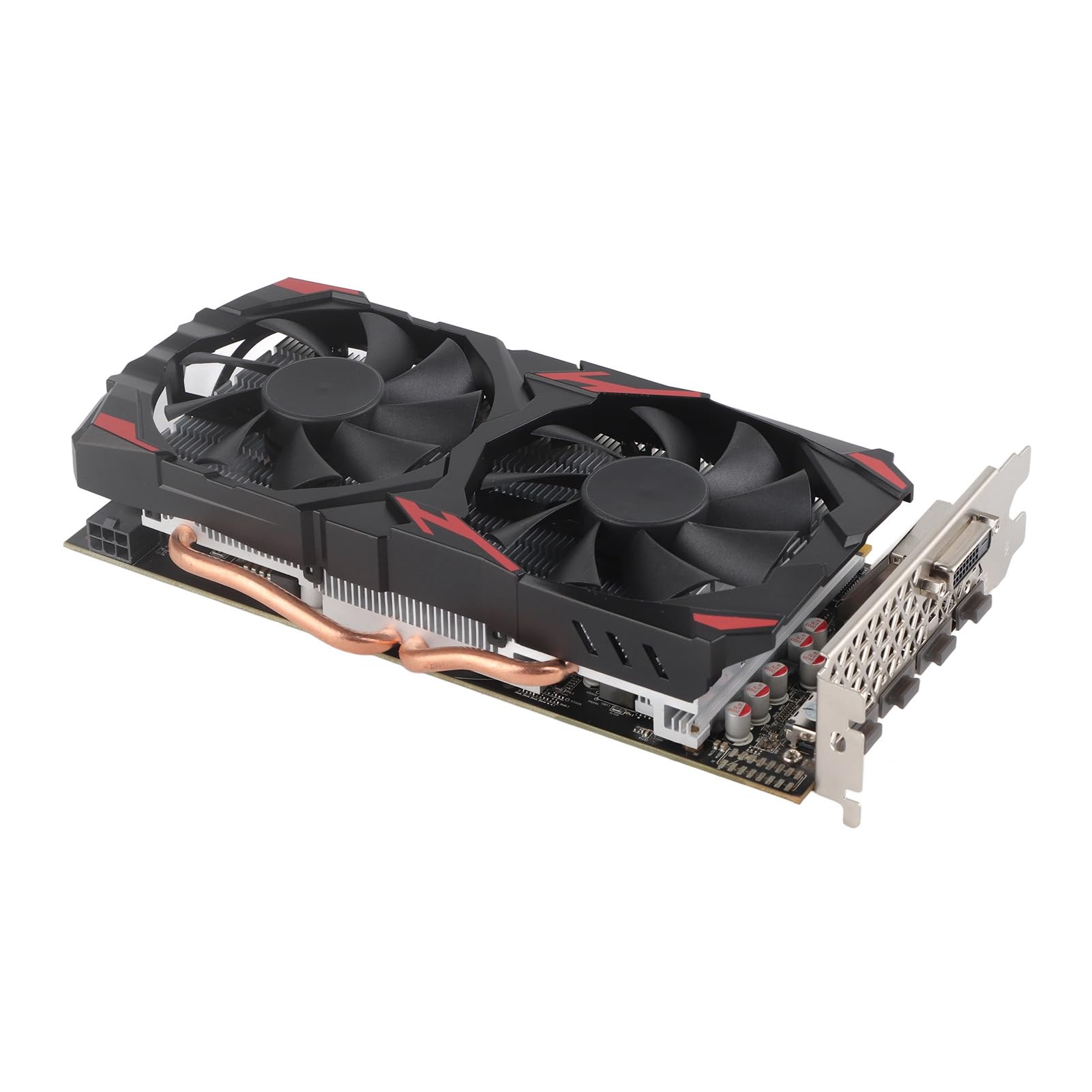 RX580 8GB GDDR5 256-bit Gaming Graphics Card with Dual Cooling Fans - 2048 Stream Processors, 1284MHz Core Clock, 7000MHz Memory Speed - Ideal for PC Gaming, Video Editing & Cryptocurrency Mining (Includes 3x DisplayPort & DVI Outputs)