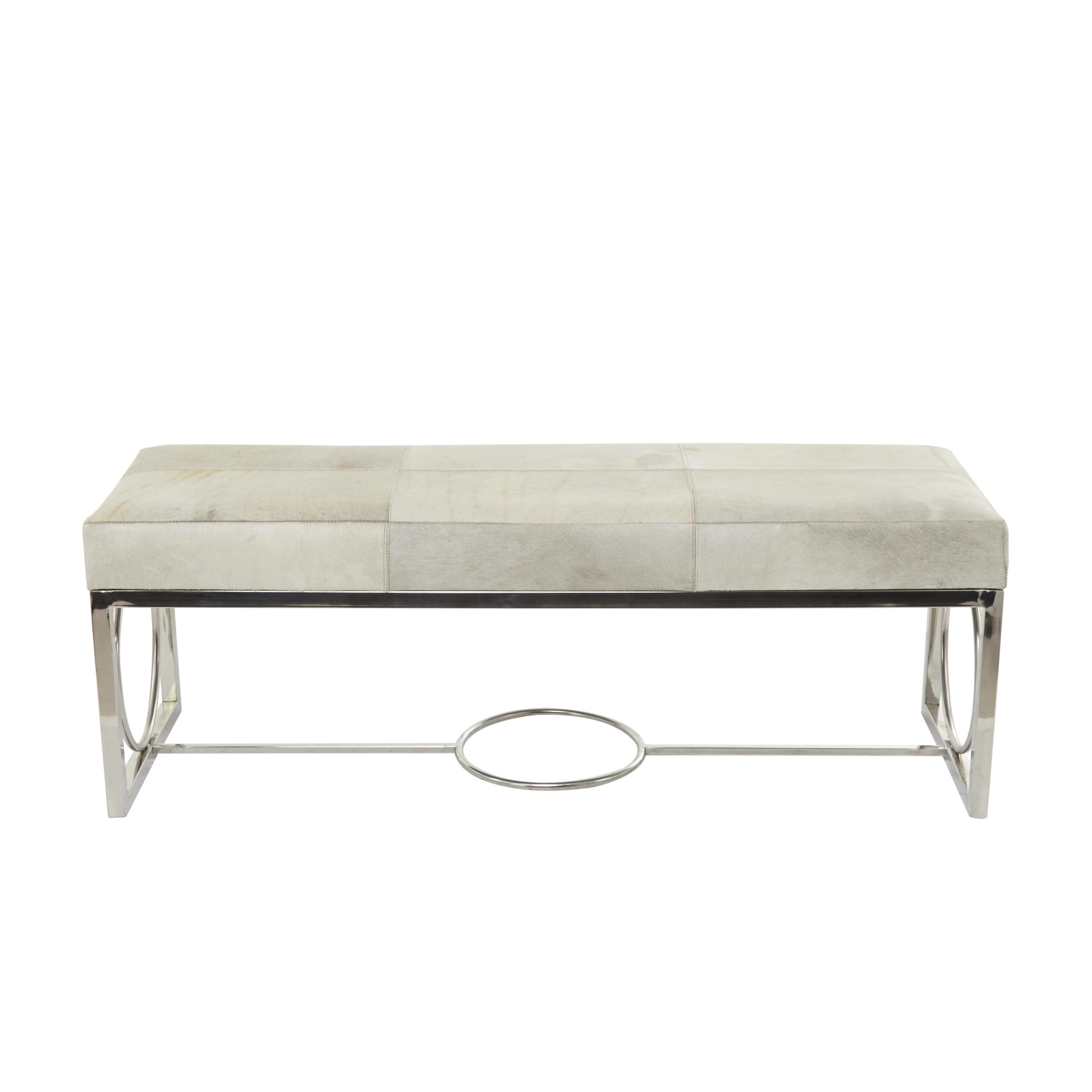 Deco 79 Modern Stainless Steel Bench - 48