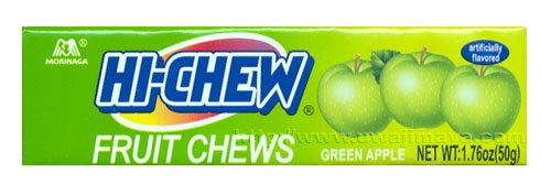 Morinaga Hi-Chew Green Apple Candy 1.76 Oz (50g) - Chewy Japanese Fruit Flavored Candy - Perfect for Snacking, Lunchboxes & Movie Nights