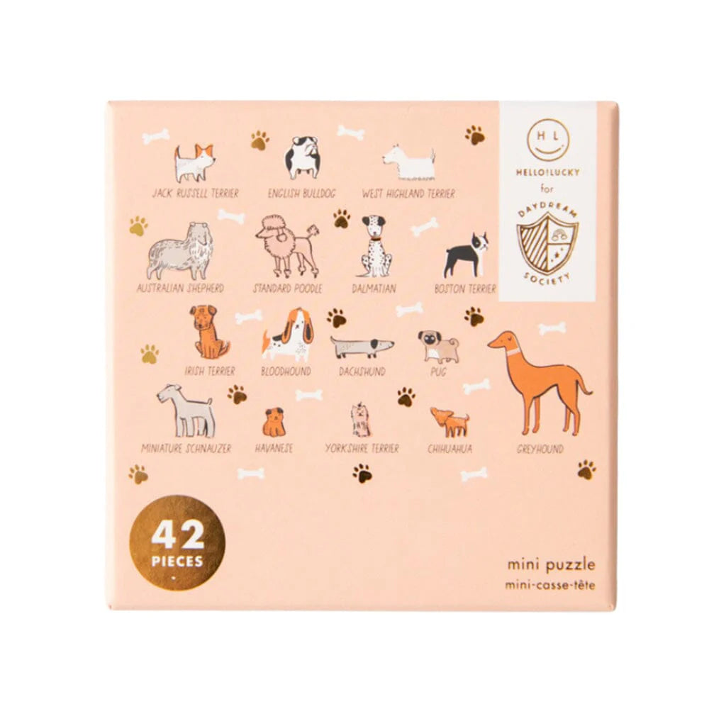 Bow Wow Breeds Mini Puzzle - Fun Dog Breed Jigsaw Puzzle for Kids & Adults - Perfect for Family Game Night, Classroom Activities & Pet Lover Gifts
