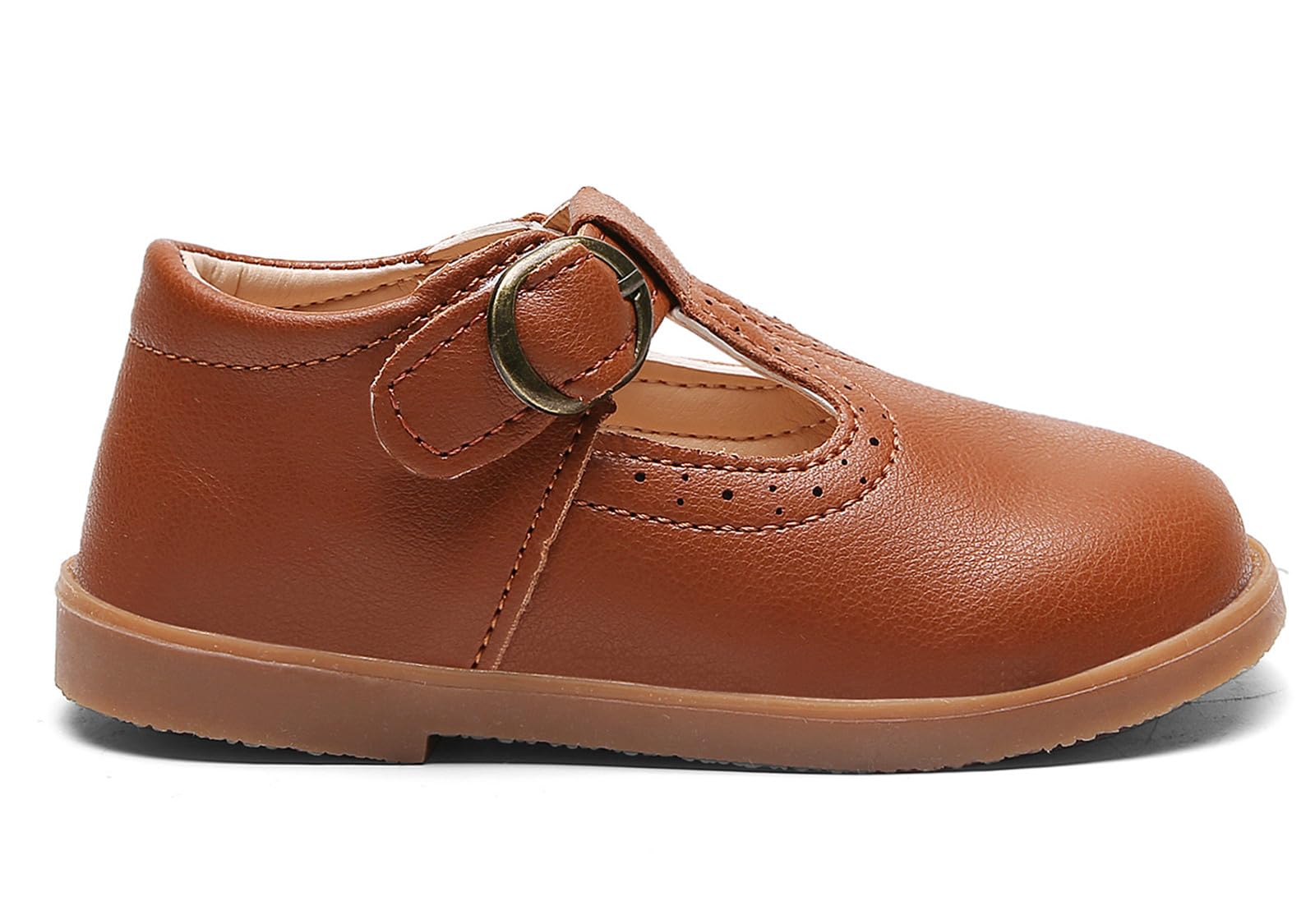 DADAWEN Girls Mary Jane Shoes - Classic School Uniform Flats for Dress & Formal Wear - Comfortable & Stylish for School, Church, and Special Occasions