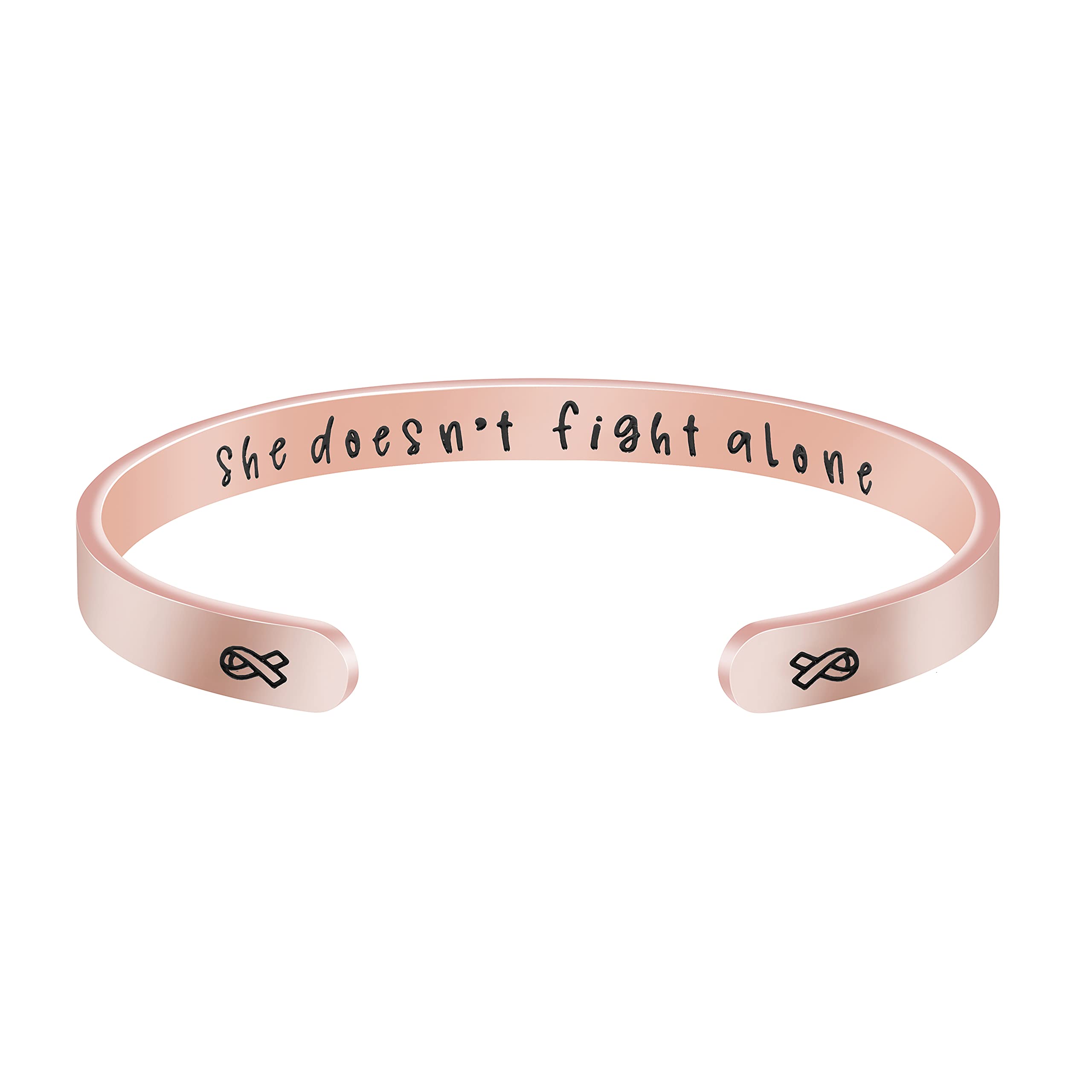 JoycuFF Women's Stainless Steel Cuff Bracelet - Meaningful Christmas, Birthday & Thanksgiving Gift for Mom - Elegant Bangle Jewelry for Mothers Day, Anniversary & Special Occasions