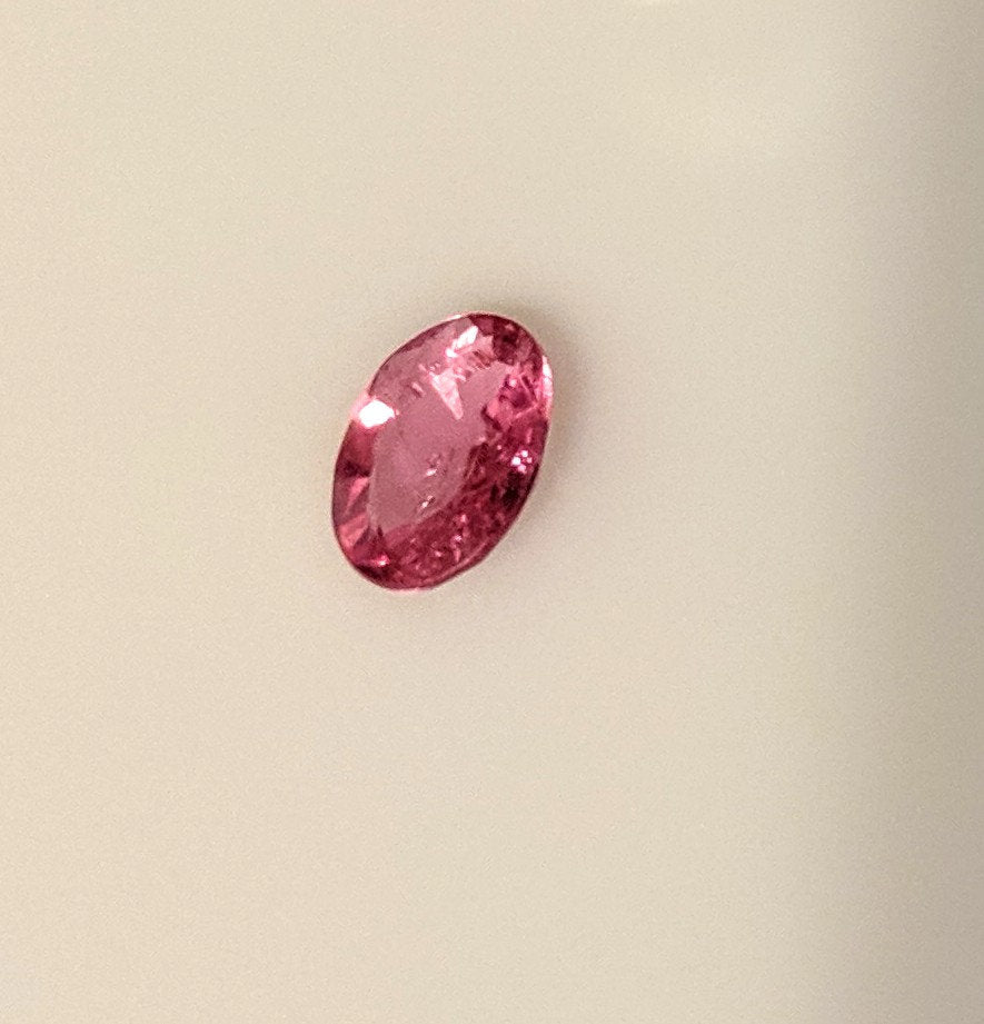 0.78ct Natural Medium Pink Sapphire Loose Stone - 8x6mm Oval SI Clarity, September Birthstone for Jewelry Making, Engagement Rings & Custom Designs