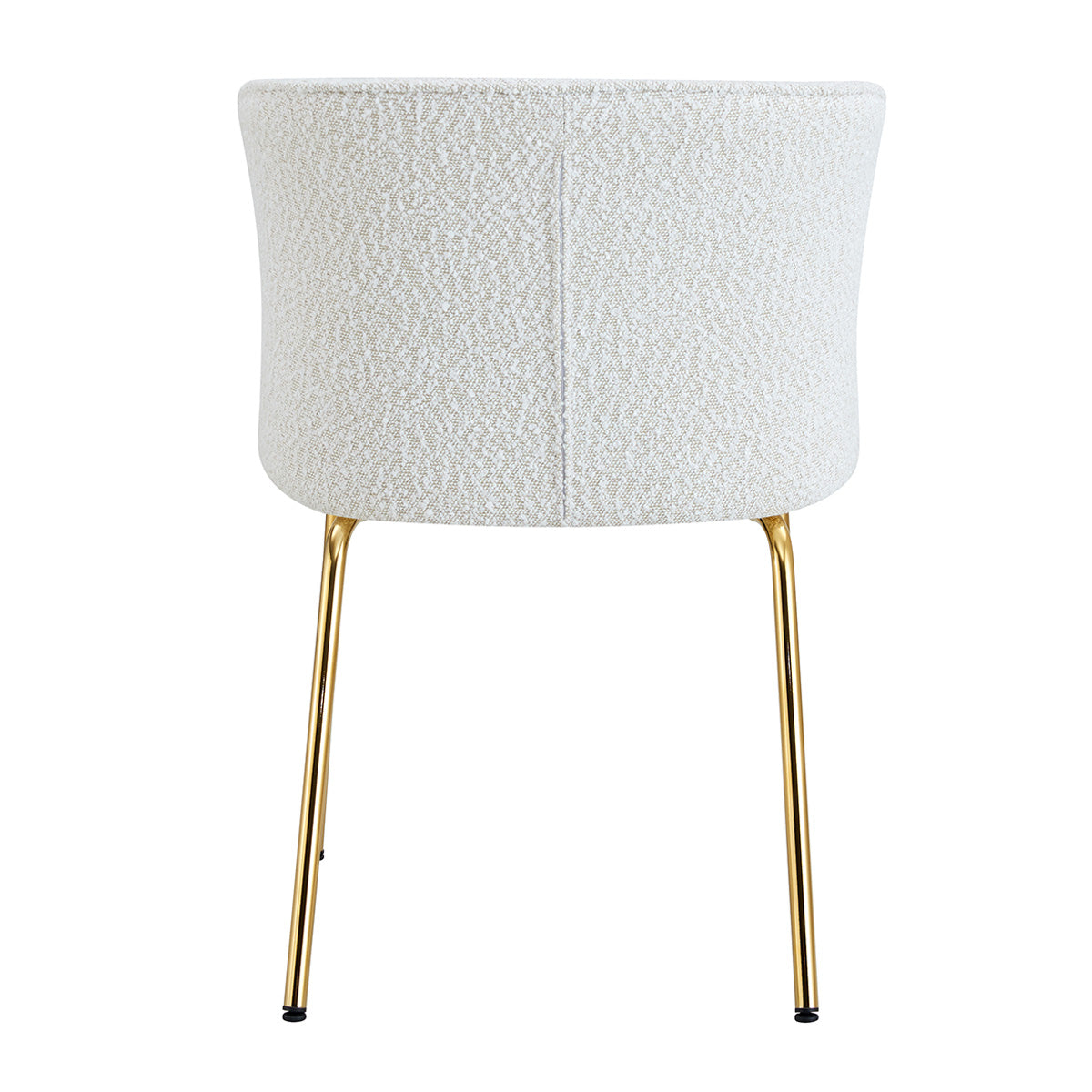 Anita Boucle Dining Chairs Set of 2 - Modern Upholstered Accent Chairs for Kitchen, Dining Room, or Office - Soft Textured Fabric & Sturdy Wooden Legs