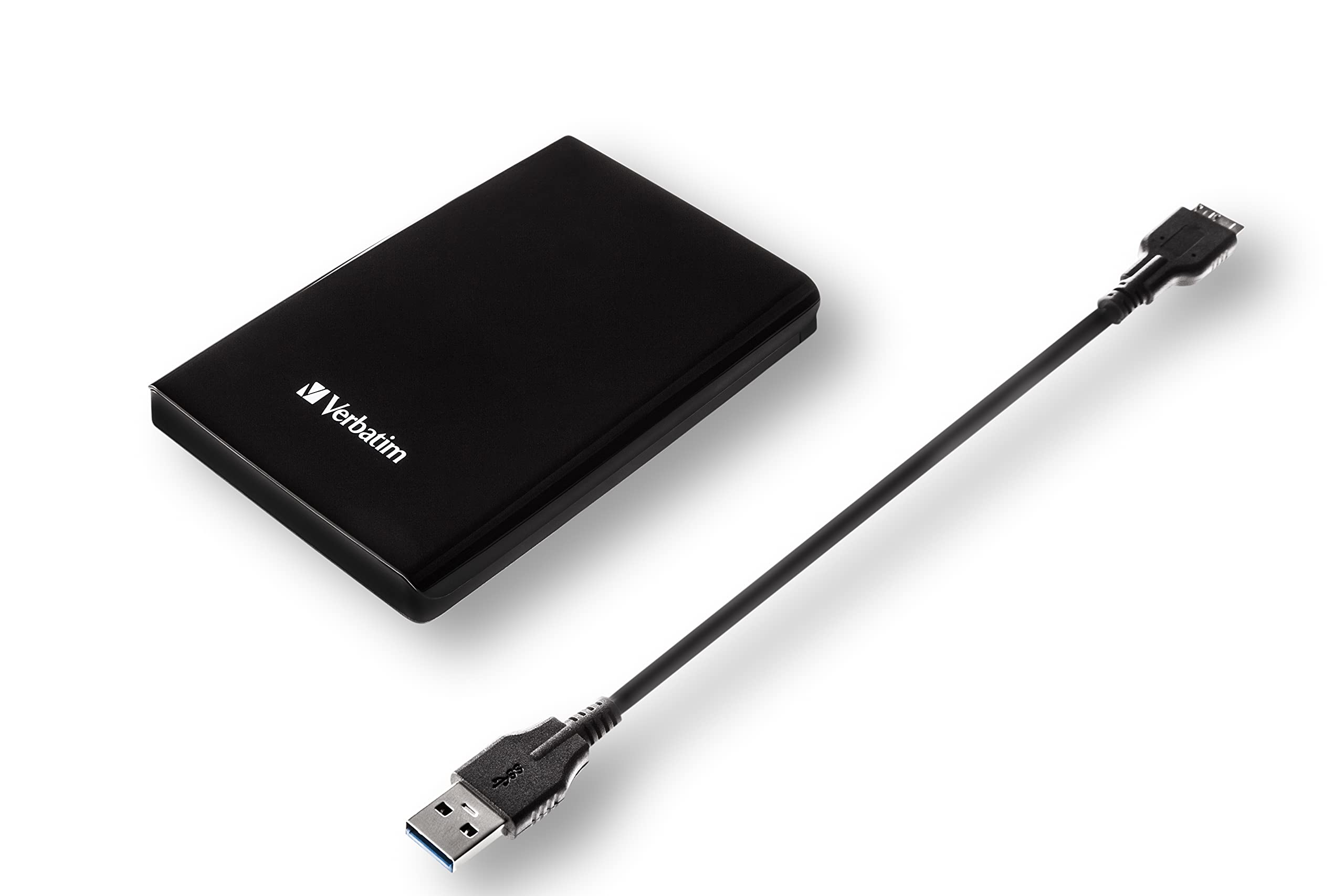 Verbatim 2TB External Hard Drive Portable USB 3.0 for PC Mac - High-Speed Data Storage Backup - Plug & Play for Laptop Desktop Gaming & Office Use