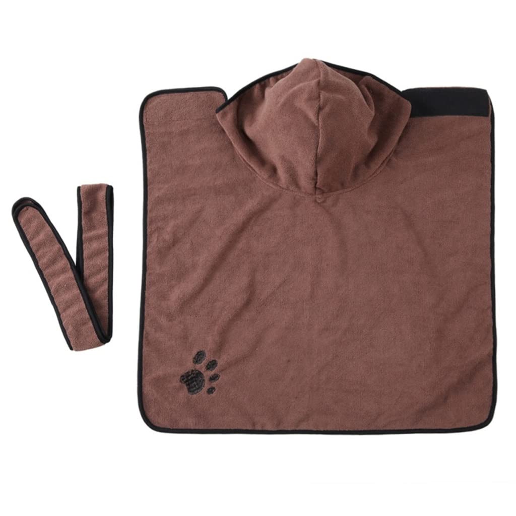 Premium Absorbent Dog Bathrobe & Towel - Soft Pet Bathrobe for Small, Medium & Large Dogs & Cats - Quick Dry, Cozy & Comfortable - Perfect for Post-Bath, Grooming & Relaxation at Home (Medium, As Shown)
