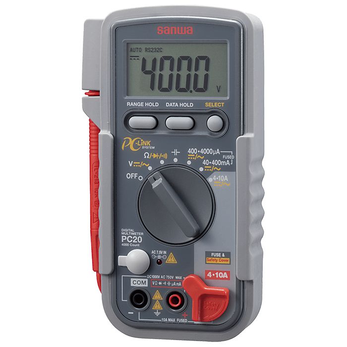 PC20 Digital Multimeter with PC Connectivity - Accurate Voltage, Current & Resistance Tester for Home, Automotive & Electronics Repair
