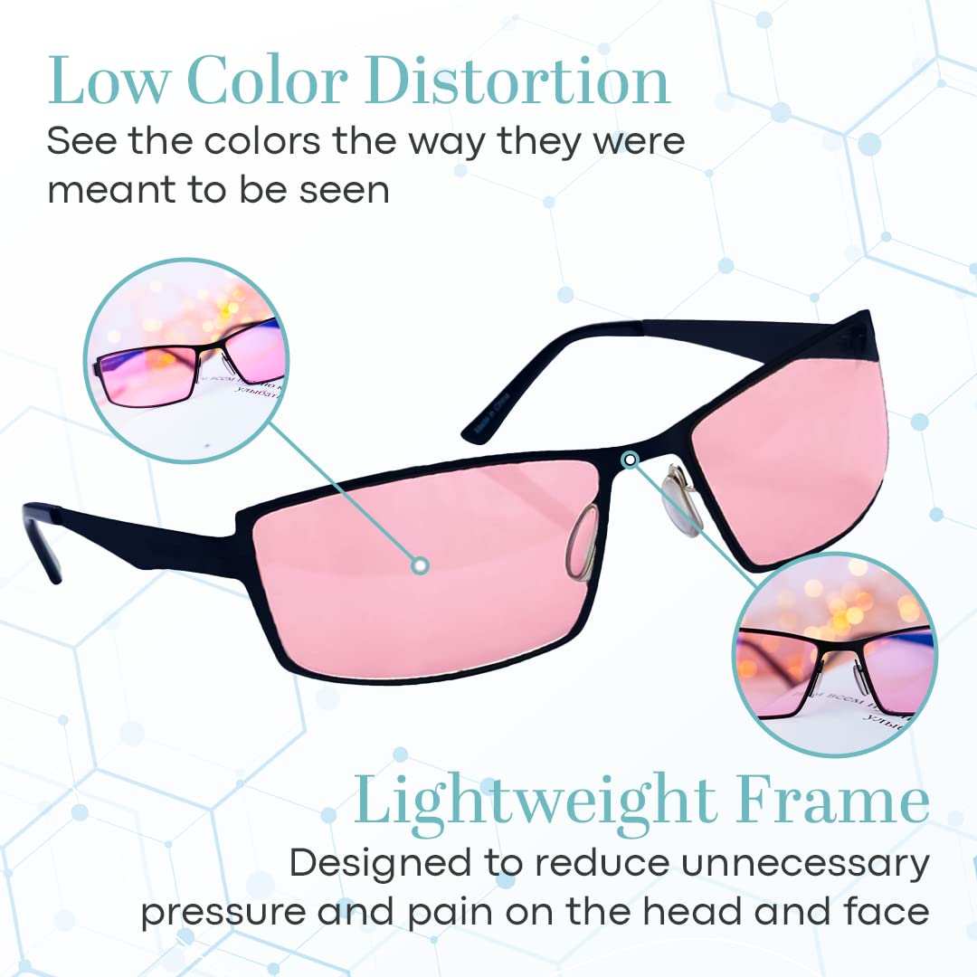 Terramed Sparrow FL-41 Blue Light Blocking Glasses for Migraine Relief, Photophobia & Computer Eye Strain - Reduce Light Sensitivity for Office Work, Gaming & Screen Use