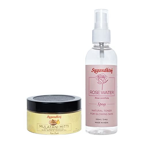 multani mitti + rose water