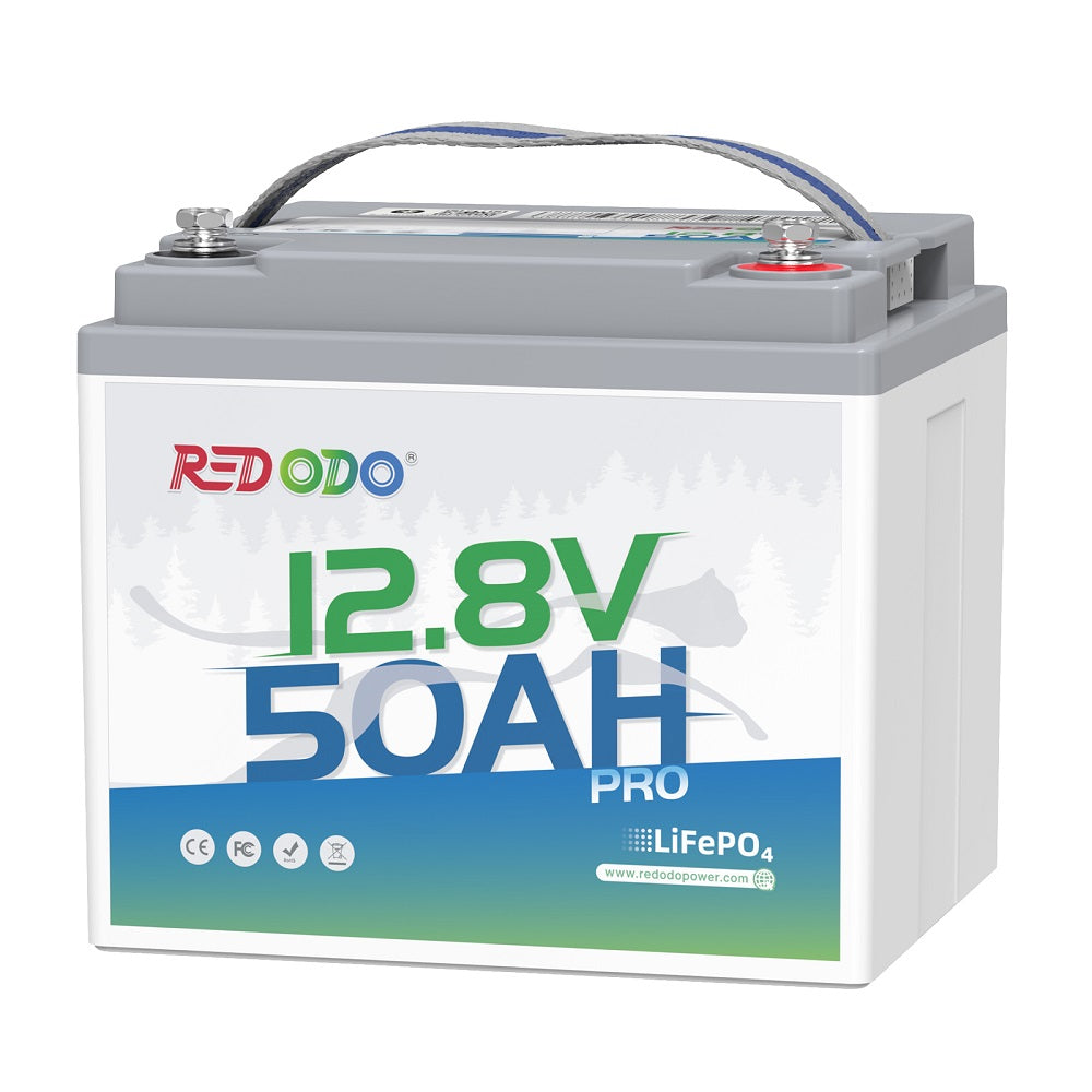 Redodo 12V 50Ah Deep Cycle LiFePO4 Lithium Battery - Rechargeable for Solar Power Systems, RVs, Camping & Off-Grid Use | Perfect for Portable Power Stations, Marine & Outdoor Adventures