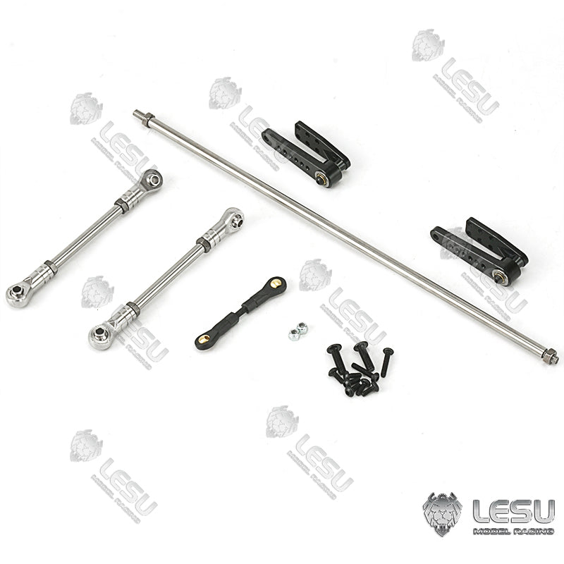 LESU Steering Servo Rods Arm Replacement Parts for 1/14 Scale RC Cars - Compatible with 6x6, 6x4, 4x4, 4x2, 8x8, 8x4 DIY Remote Control Model Trucks, Tractors & Dumpers - Perfect for RC Vehicle Repair & Off-Road Adventure Upgrades