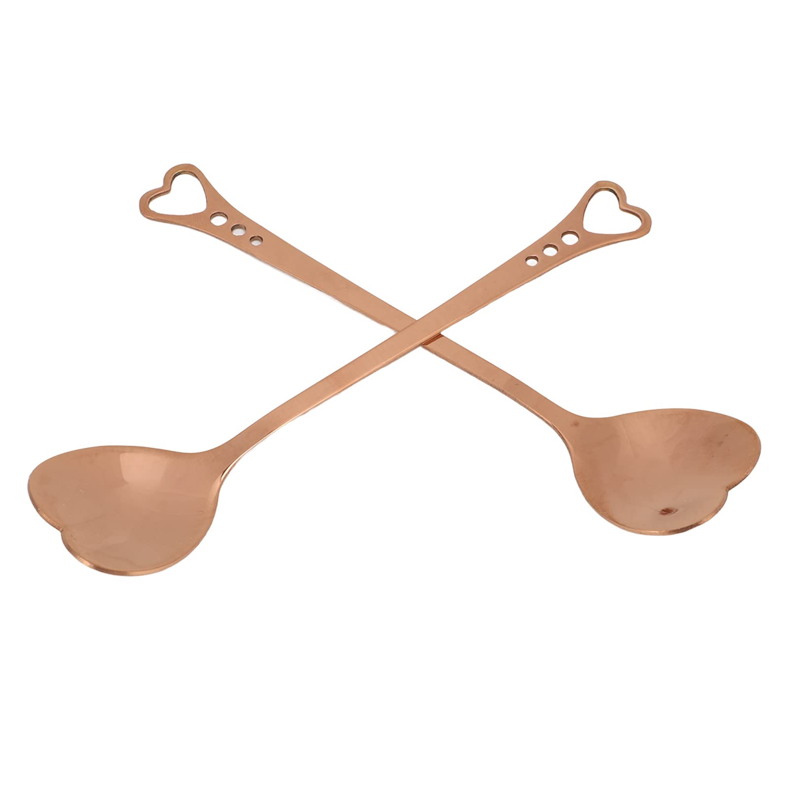 Premium Stainless Steel Cake & Coffee Spoons - Heavy Duty Rose Gold Dessert Spoons for Home, Office, Restaurant - Perfect for Afternoon Tea, Wedding Desserts & Cafe Service