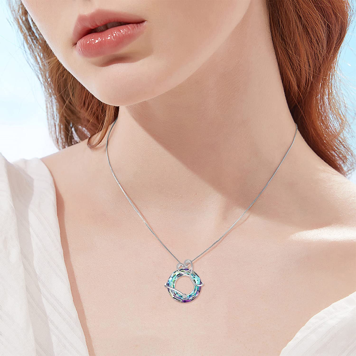 TOUPOP 925 Sterling Silver Nurse Necklace - RN Medical Caduceus Pendant with Crystal, Nursing Themed Jewelry for Women, Perfect Nurse Gifts for Graduation, Birthday, or Appreciation (Great for Students, Moms & Healthcare Professionals) | Ideal for Clinical Shifts, Nursing School & Special Occasions