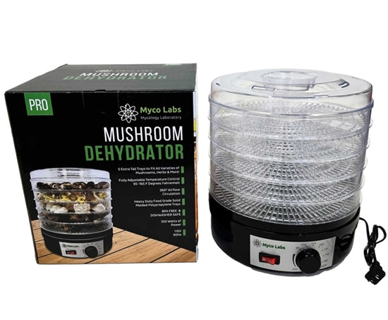 Midwest Grow Kits Mycolabs 350W Mushroom Dehydrator with Adjustable Temperature Control - Food Dryer for Fruits, Herbs & Jerky - Perfect for Home Kitchen & Commercial Use