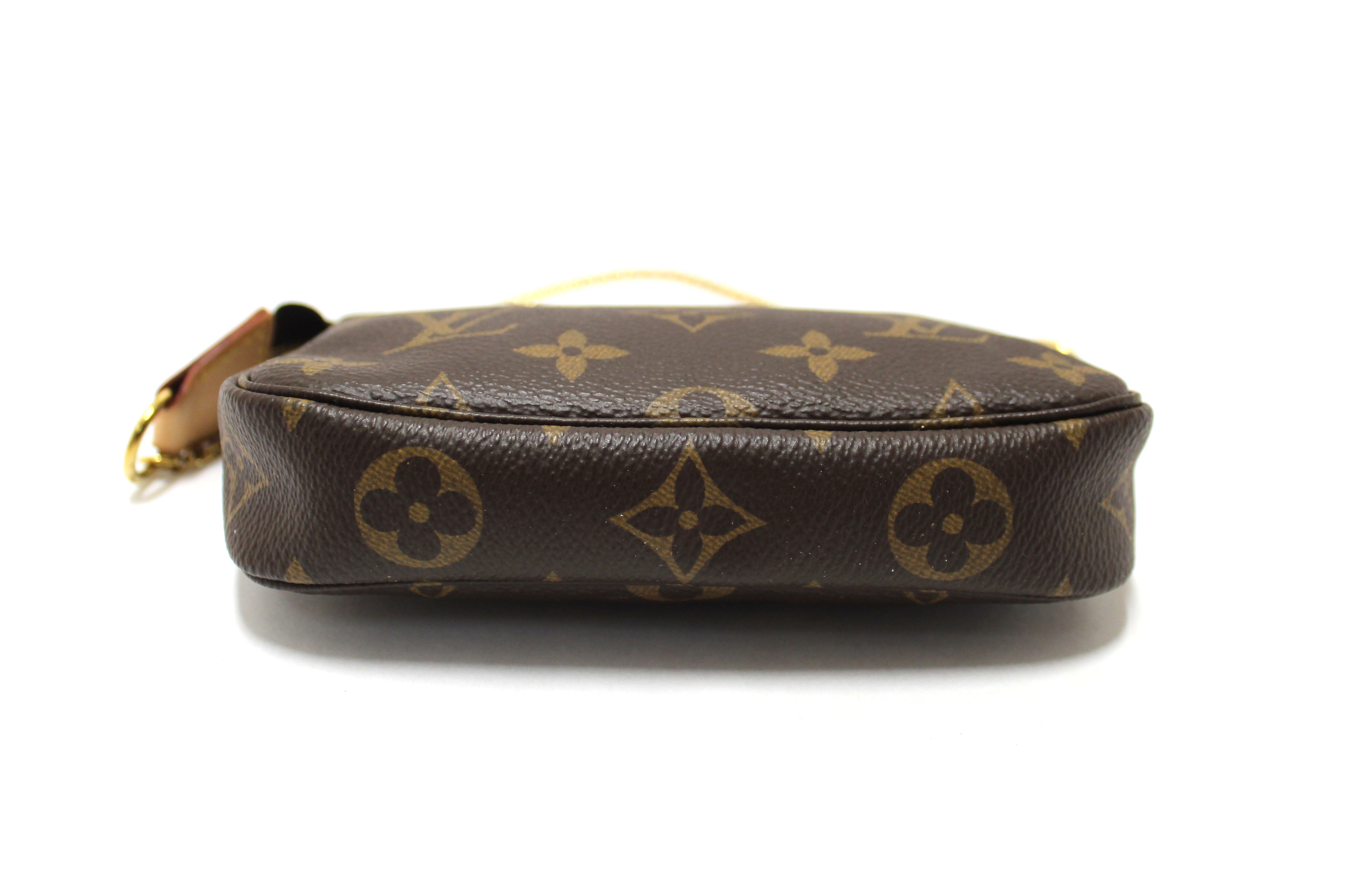Authentic Louis Vuitton Monogram Canvas Mini Pochette Clutch Bag - Luxury Crossbody Purse for Women, Perfect for Parties, Date Nights & Travel Accessories