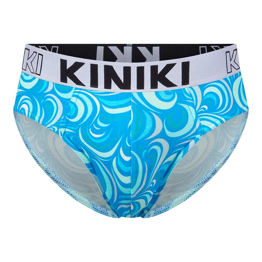 Kiniki Men's Cotton Printed Brief Underwear - Soft, Breathable & Comfortable for Daily Wear, Workout & Lounge - Trendy & Stylish Design