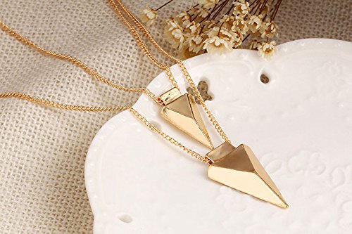 Elegant Gold Necklace for Women - Layered Chain with Pendant Set, Trendy Fashion Jewelry for Teen Girls - Perfect for Parties, Dates & Everyday Wear