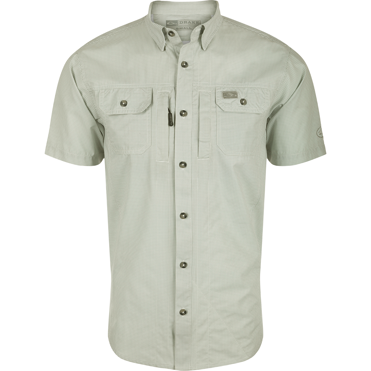 Frat Houndstooth Check Button Down Short Sleeve Shirt for Men - Stylish Casual & Party Wear - Perfect for College, Bar Nights & Summer Outings