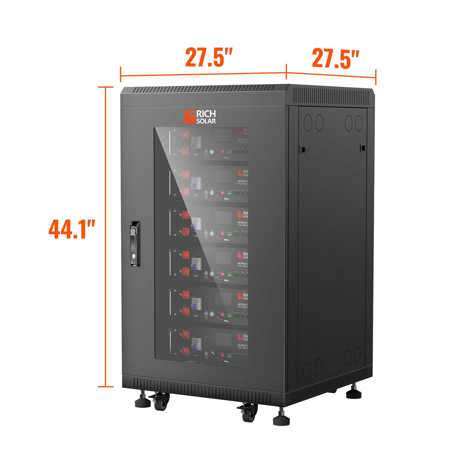 Rich Solar ALPHA 5 PRO Solar Battery Rack - Heavy Duty Mounting System for 12V/24V Batteries - Perfect for Off-Grid Solar Power, RV, Marine & Home Energy Storage