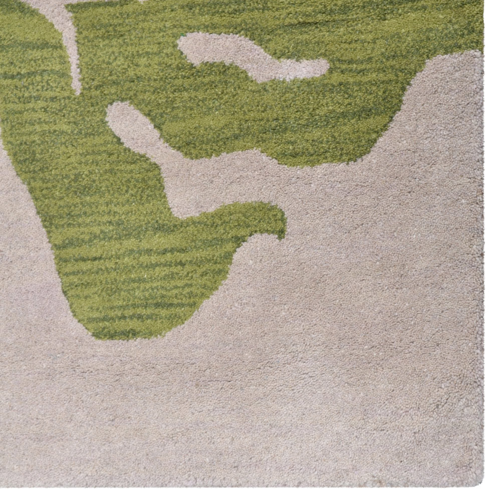 Premium Protea Hand Tufted Wool Rug - Soft Non-Slip Living Room Carpet for Bedroom, Nursery & Home Decor