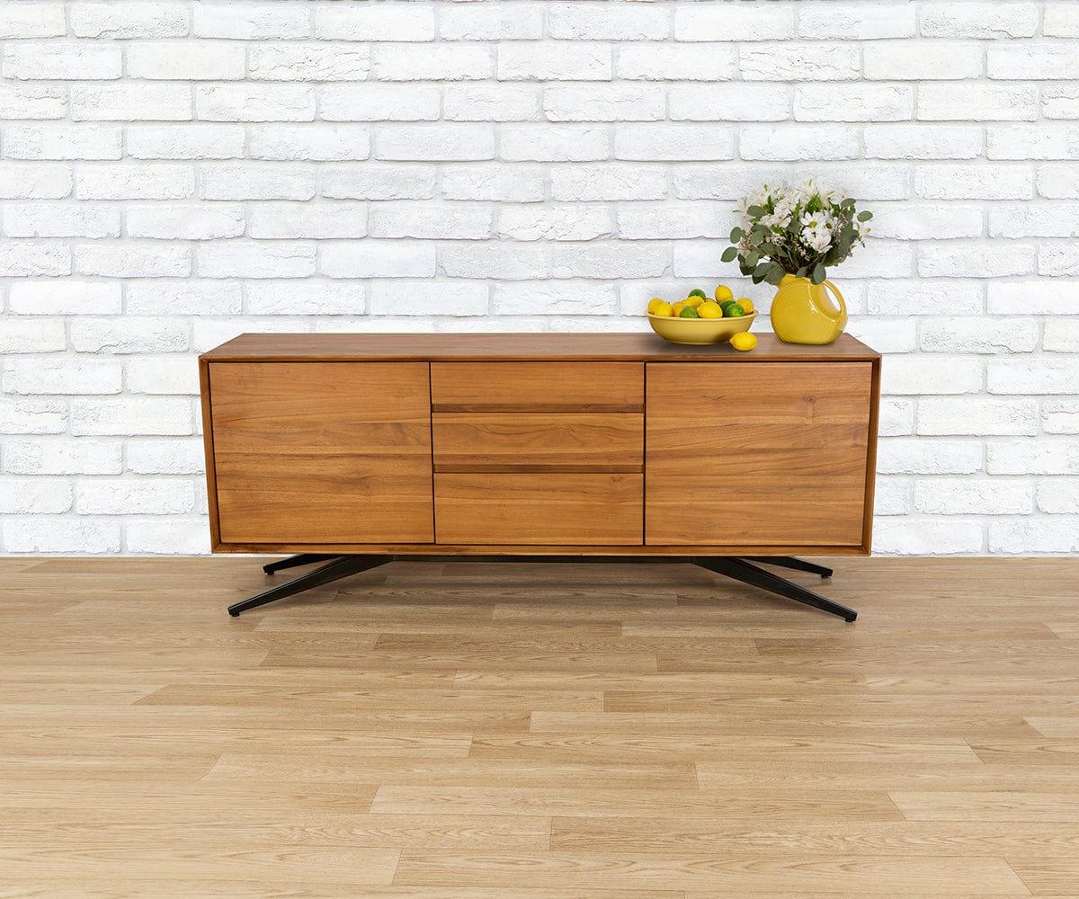 Modern Mazi Sideboard Buffet Cabinet - Stylish Storage for Dining Room, Living Room & Entryway - Perfect for Organizing Dishes, Linens & Home Decor
