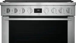 Electrolux ECFG3668AS 36-Inch Dual Fuel Freestanding Range - Professional Gas Cooktop & Electric Oven for Home Kitchen Cooking, Baking & Entertaining