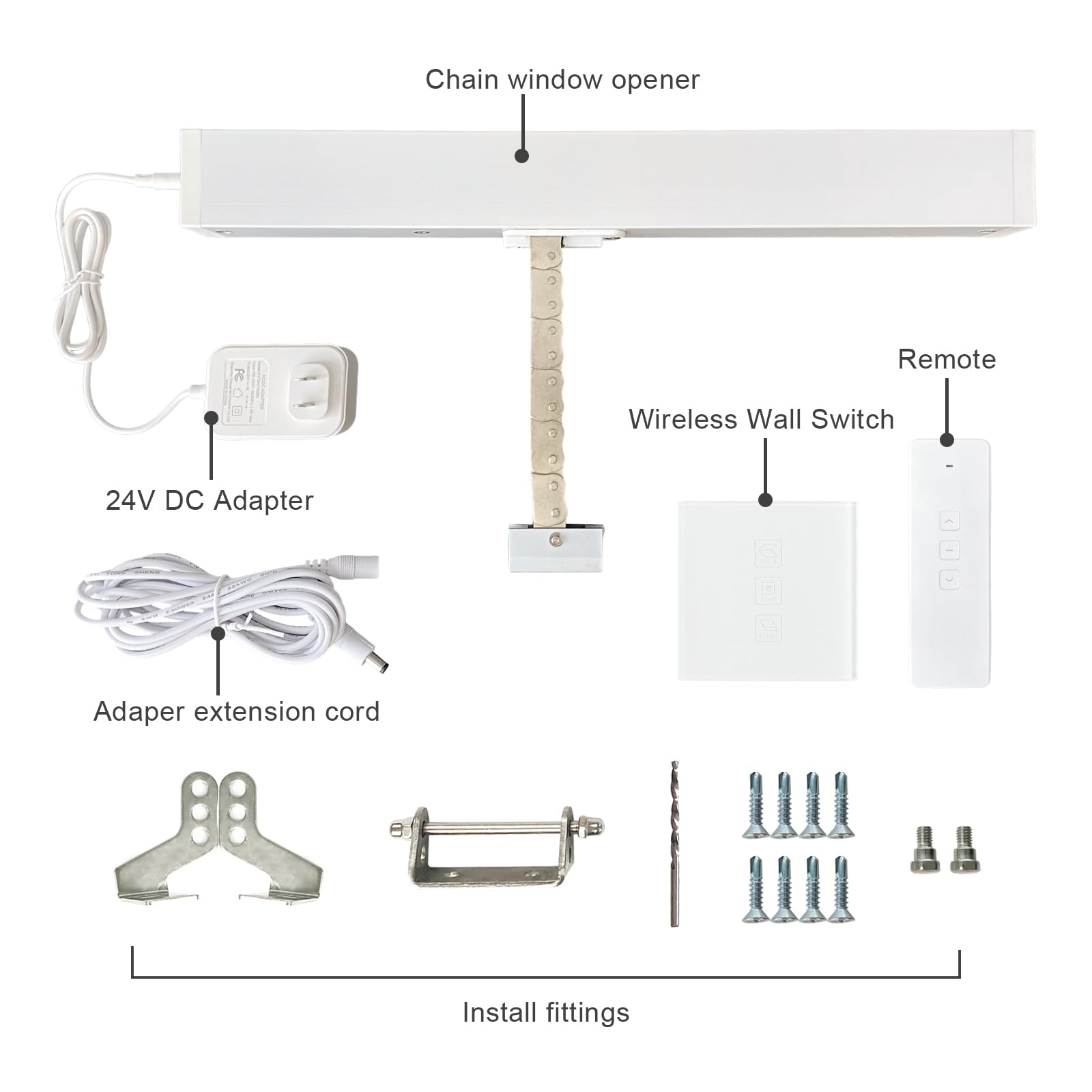 Smart WiFi Window Opener - Tuya & Phone App Controlled Electric Window Opener with 19.8