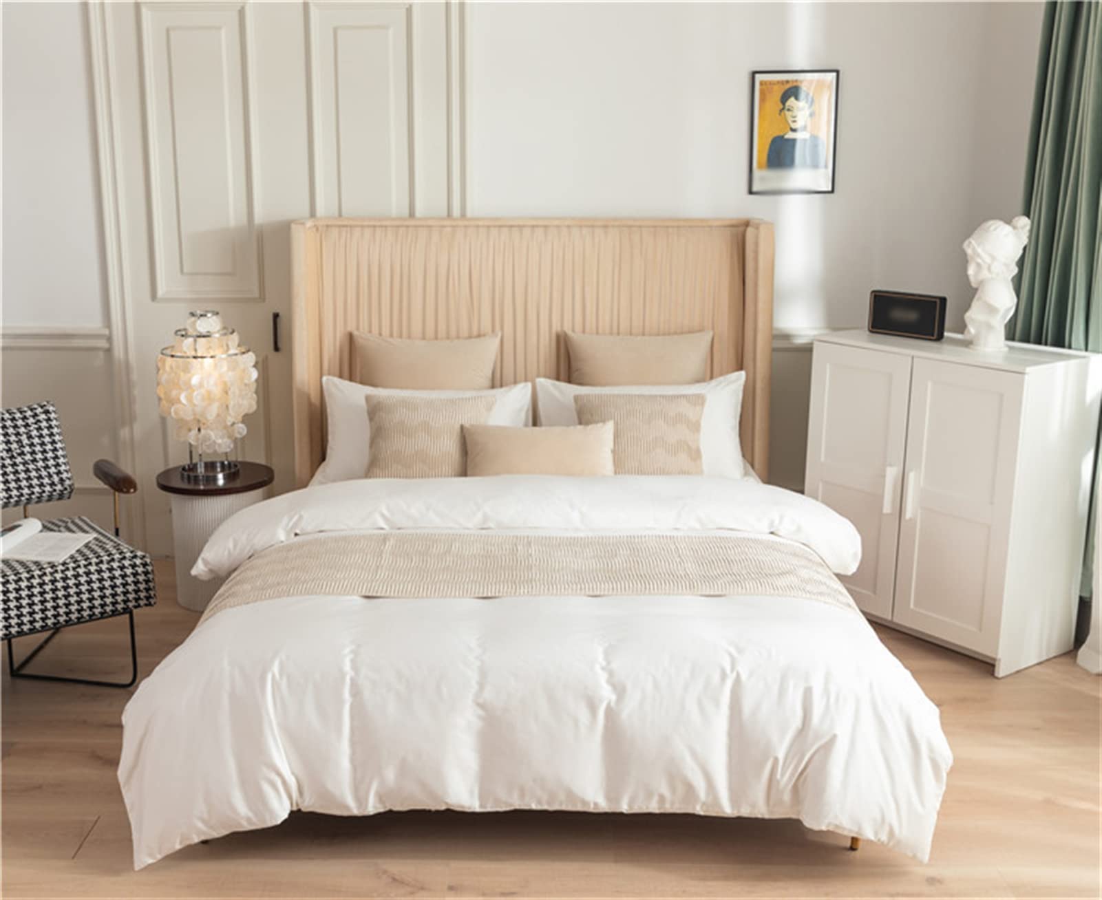 Quilted Fleece Bed Runner - Solid Beige Bed Throw for Twin/Twin XL Beds | Soft Foot of Bed Cover & Bed Scarf Protector | Perfect for Bedroom Decor & Hotel Use
