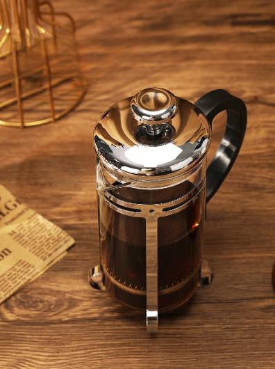 Premium French Press Coffee Maker & Manual Coffee Grinder Set - Stainless Steel Portable Coffee Brewing Kit for Home, Office, Camping & Travel - Perfect Gift for Coffee Lovers & Organic Coffee Enthusiasts