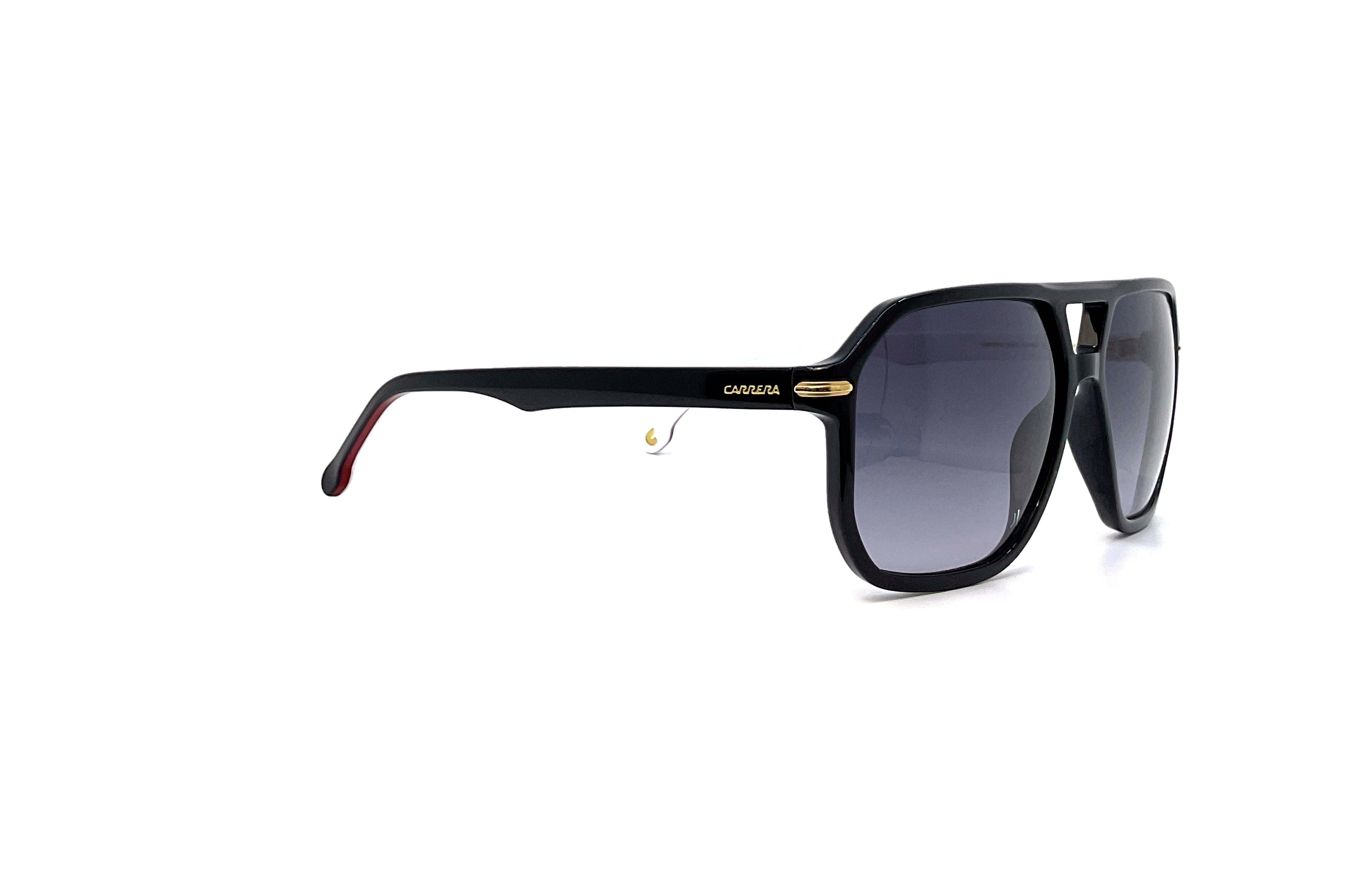 Carrera 302/S Sunglasses - Black Striped Aviator Style for Men & Women | UV Protection, Polarized Lenses | Perfect for Driving, Outdoor Sports & Fashion