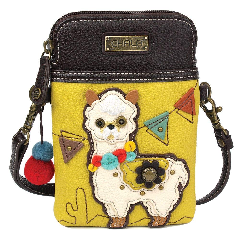 Chala Handbags Llama Print Cellphone Crossbody Bag for Women - Cute Animal Purse for Phone & Essentials - Perfect for Travel, Shopping & Everyday Use