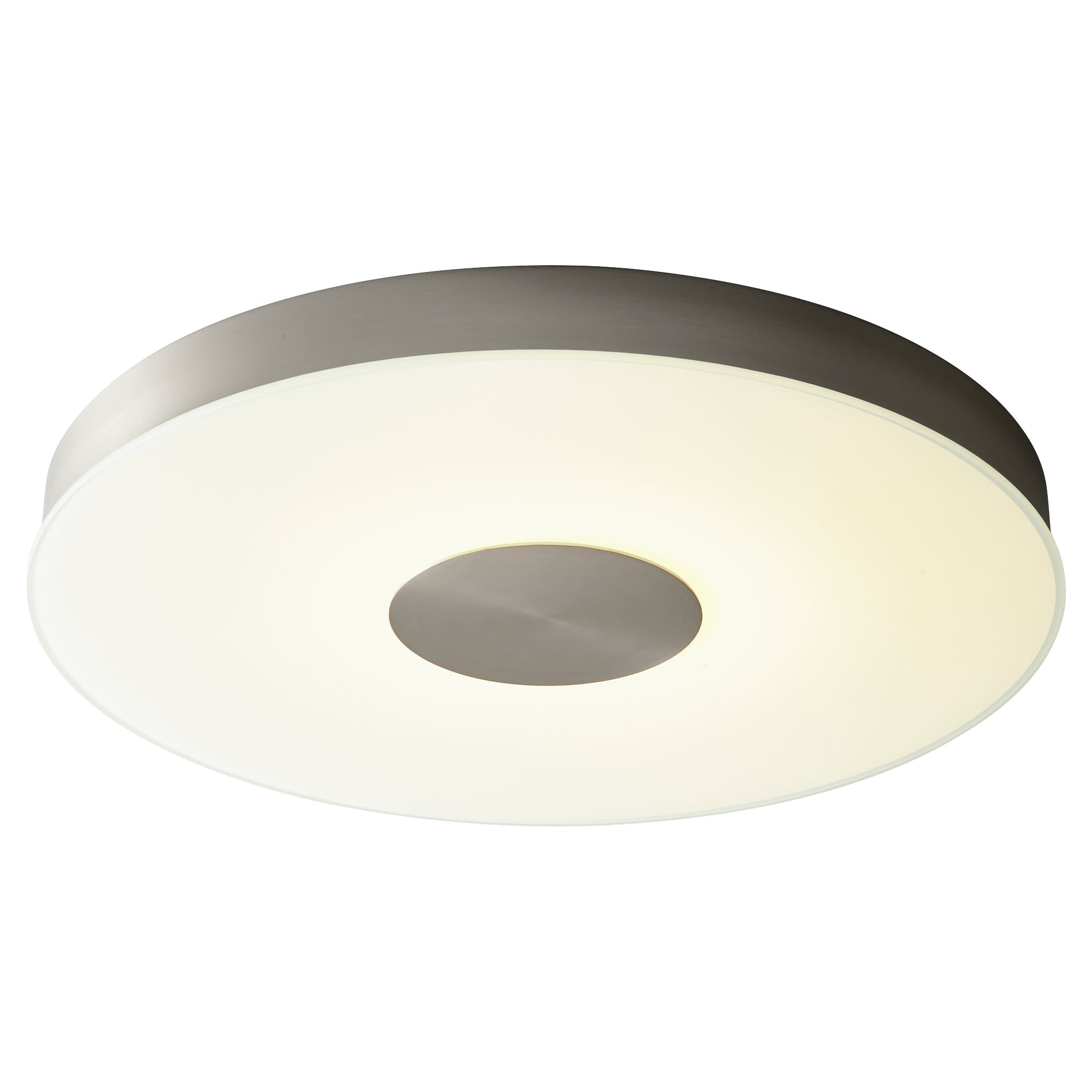 Oxygen Dione 32 665 24 Modern Ceiling Mount Light Fixture in Satin Nickel Finish - Perfect for Living Room, Bedroom, and Dining Room Lighting