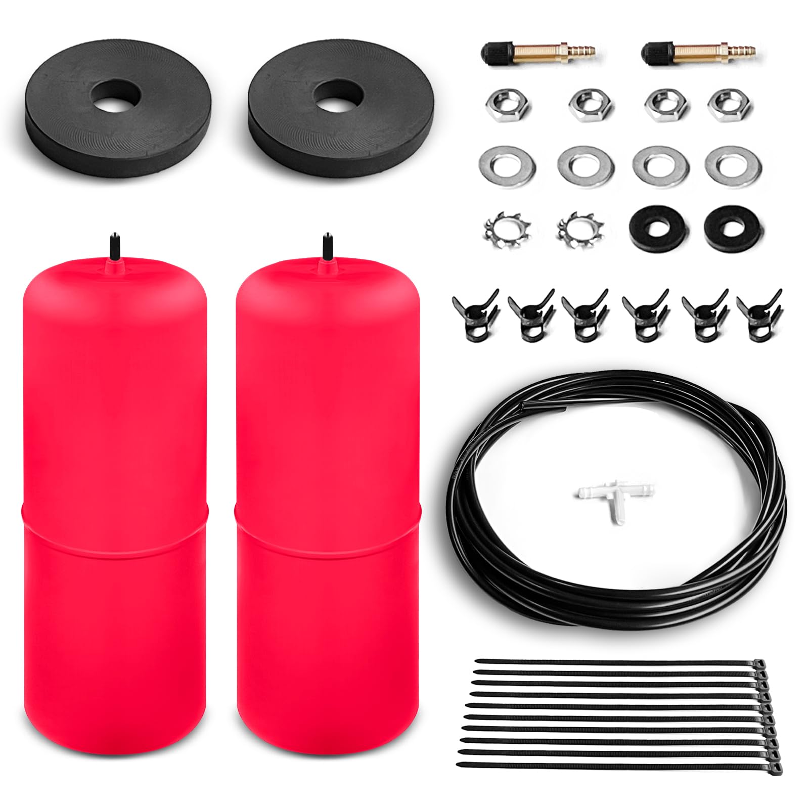 Heavy Duty Air Spring Bag Suspension Kit for 2009-2022 Ram 1500 & 1500 Classic Pickups - 1000 lbs Load Lift Leveling Air Ride Helper Spring Replacement - Perfect for Towing, Hauling & Off-Road Adventures