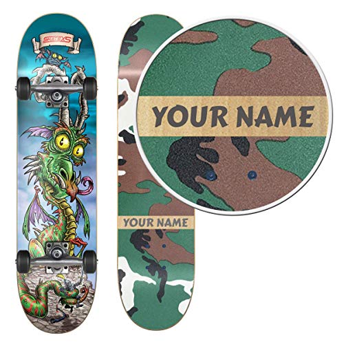 Camo Grip Tape / Black Wheels