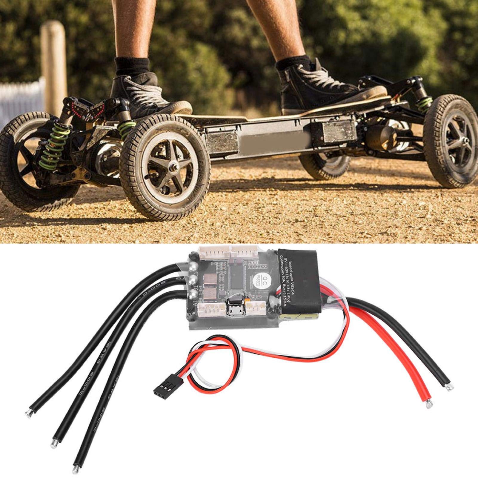 High-Performance Electric Speed Controller for Motorcycles & RC Models - Compact Size & Efficient Motor Control - Perfect for DIY Projects, Hobbyists & Remote Control Vehicles