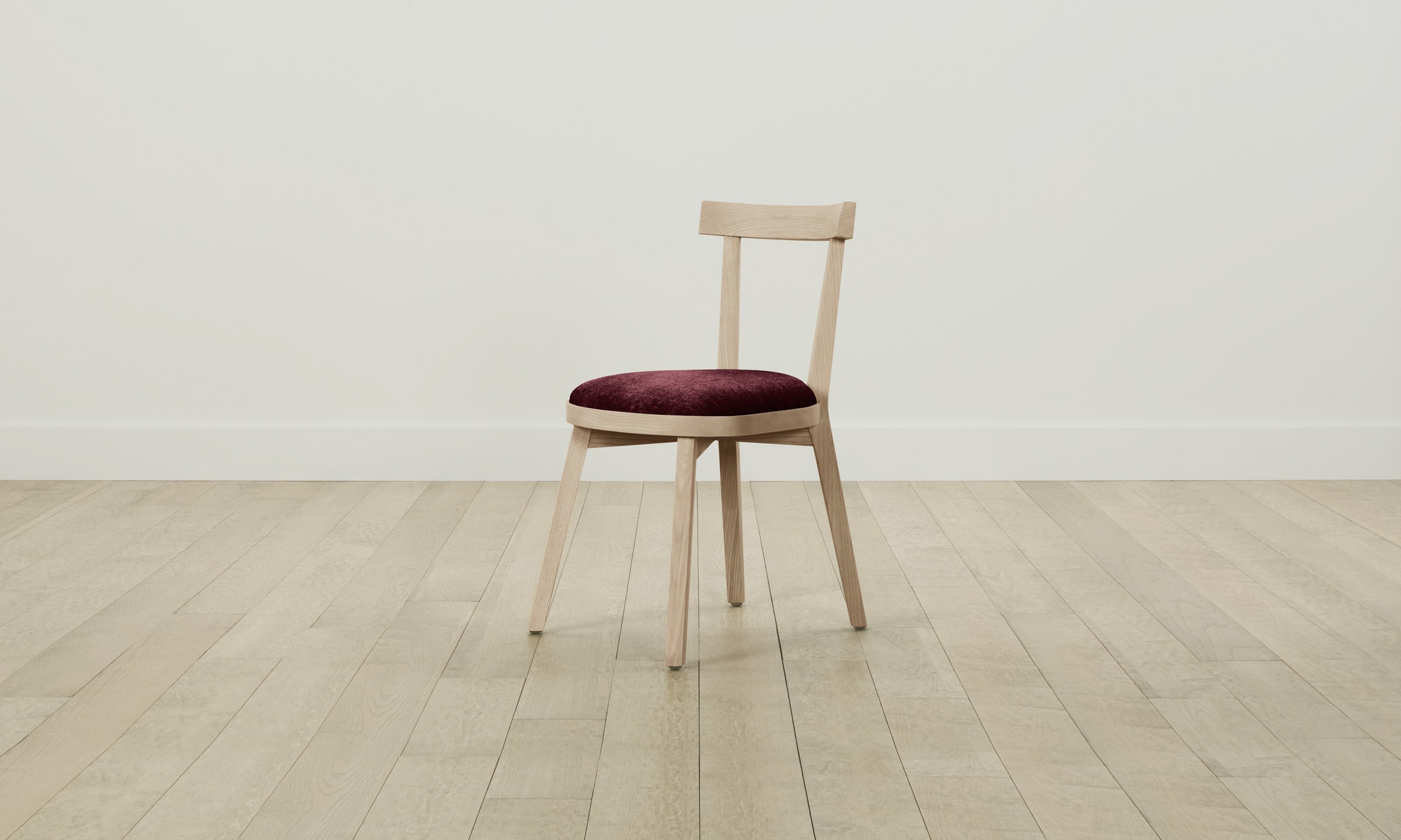 Allen Dining Chair - Performance Velvet Upholstered Seat in Merlot Red - Perfect for Modern Dining Rooms & Kitchen Breakfast Nooks