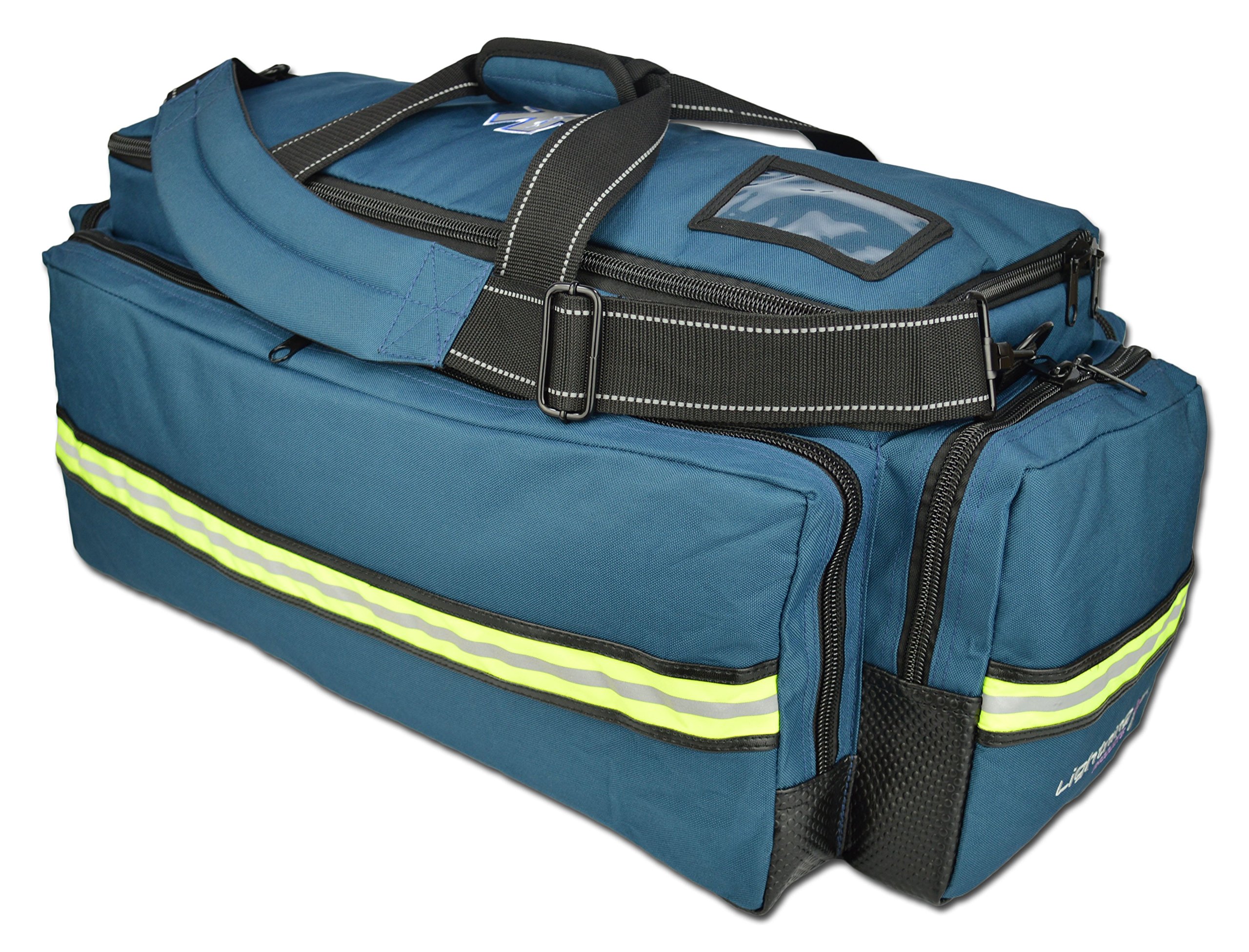 Lightning X X-Tuff Oxygen & Airway Trauma First Aid Bag - Navy Blue Emergency Medical Kit for EMT, Paramedics & First Responders