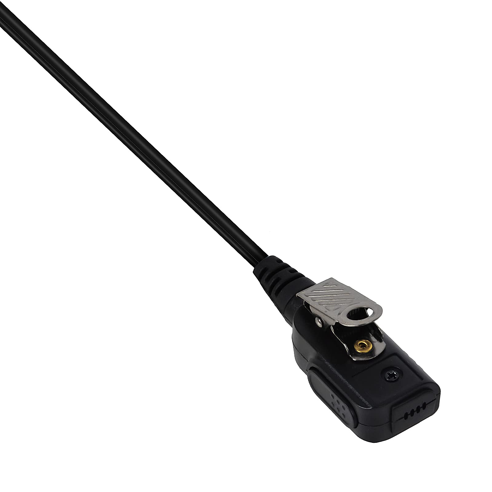 Professional HYS Security Bodyguard Earpiece with Microphone & PTT Button - G-Shape Covert Headset Compatible with Motorola DP1400 CP040 GP88 GP300 Two-Way Radios | Ideal for Security Guards, Event Staff & Law Enforcement