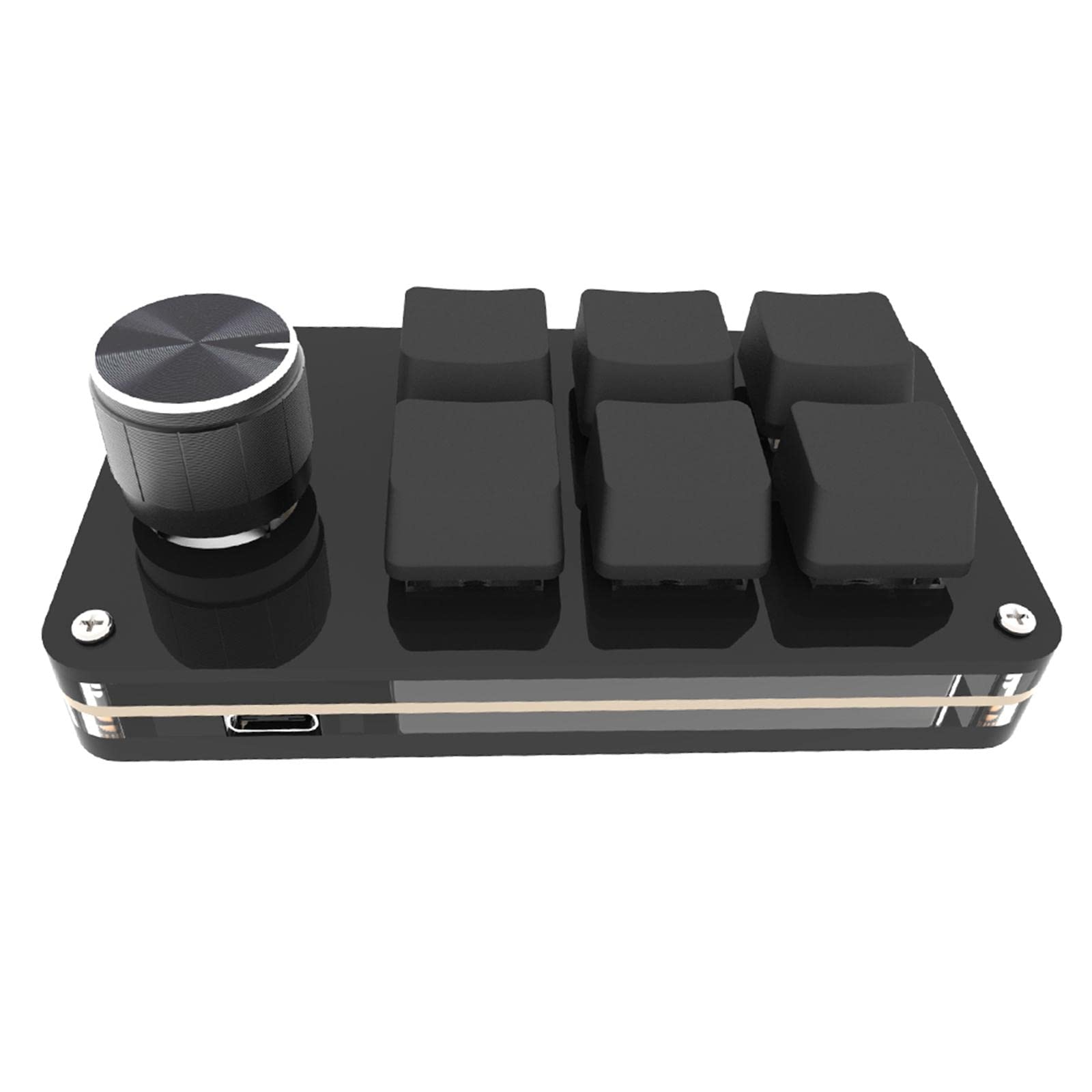 6-Key RGB Mechanical Gaming Keypad with USB/Micro Interface - Programmable Macro Mini Keyboard for Windows & Mac - Perfect for Photoshop, OSU Gaming & Programming (HID Standard)