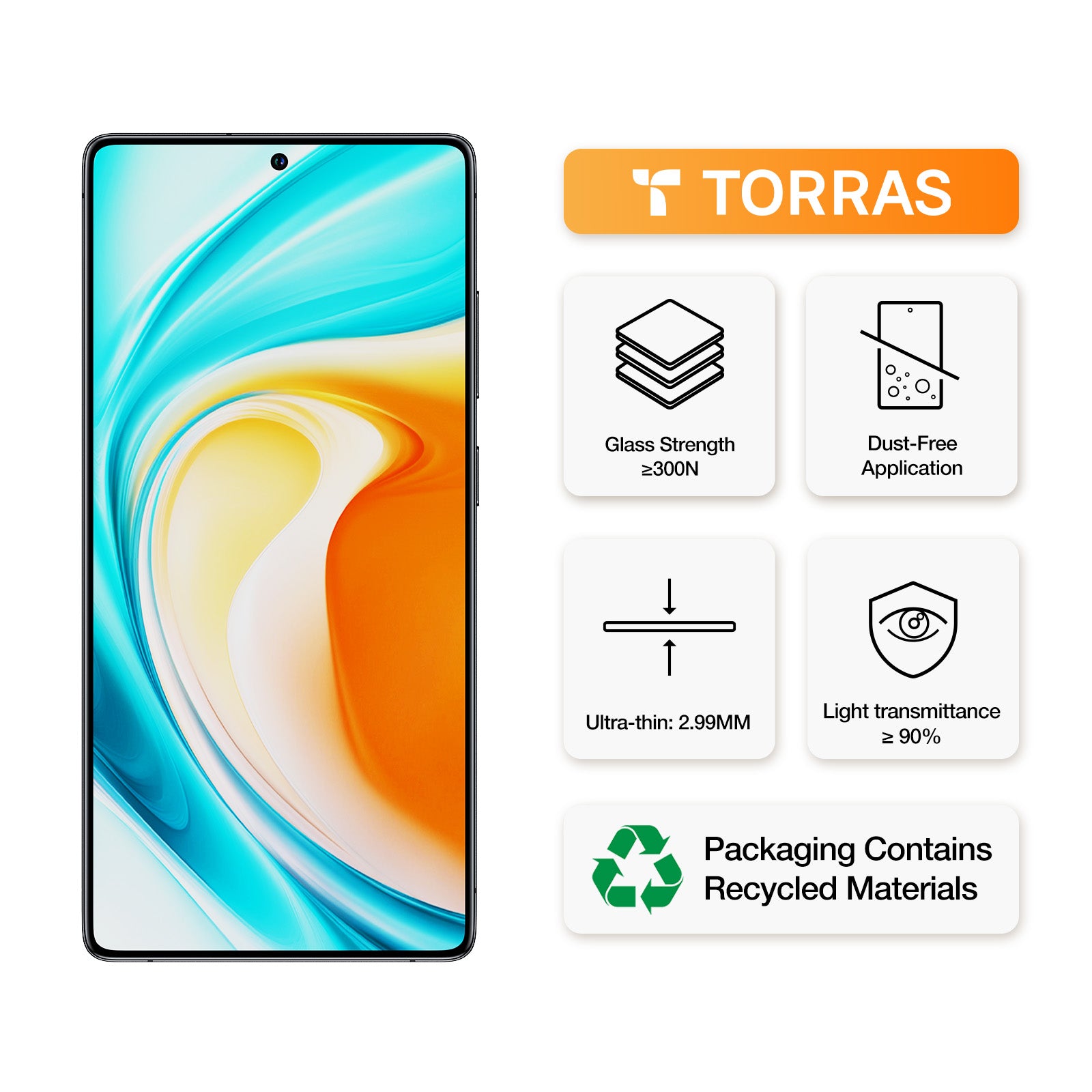 Tempered Glass Screen Protector for Samsung Galaxy S25 Plus - HD Clear, Anti-Scratch, Bubble-Free - Perfect for Work, Travel & Everyday Protection