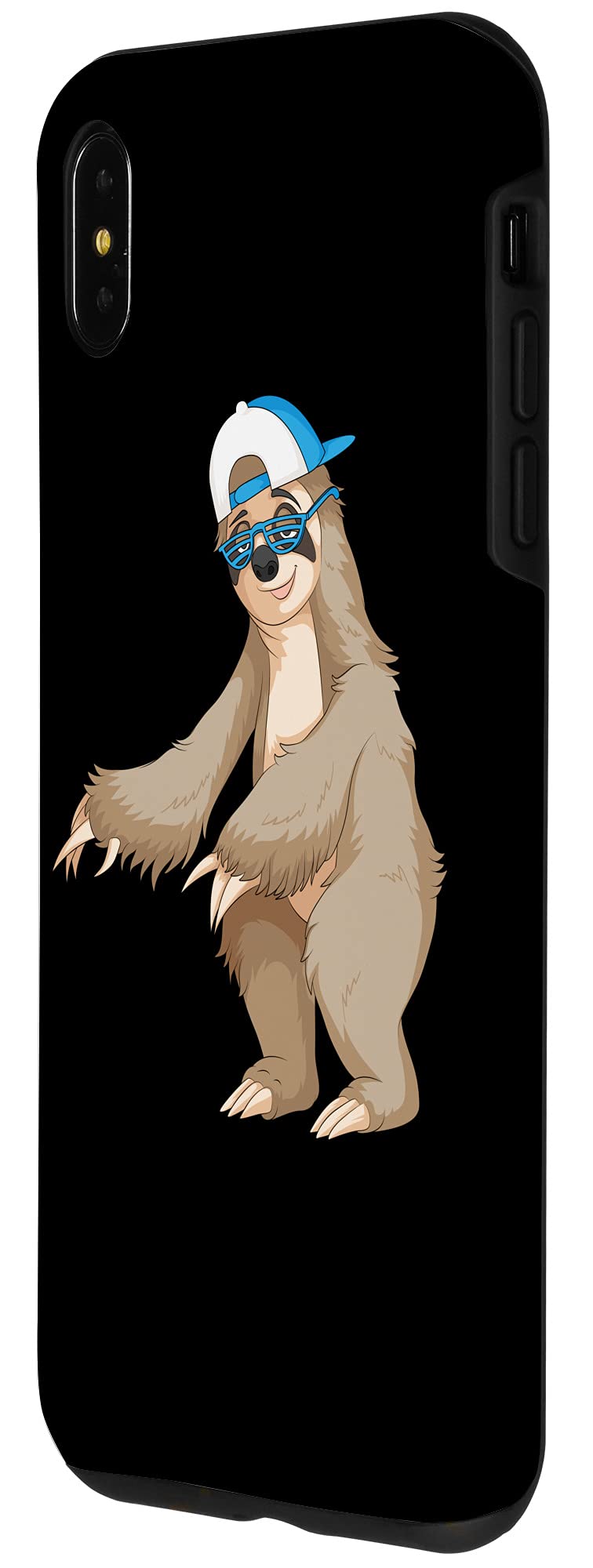 Funny iPhone XS Max Case with Cool Sloth Floss Dance Design - Perfect Gift for Slow Flosser Fans & Dance Lovers | Great for Parties, Gag Gifts & Everyday Use