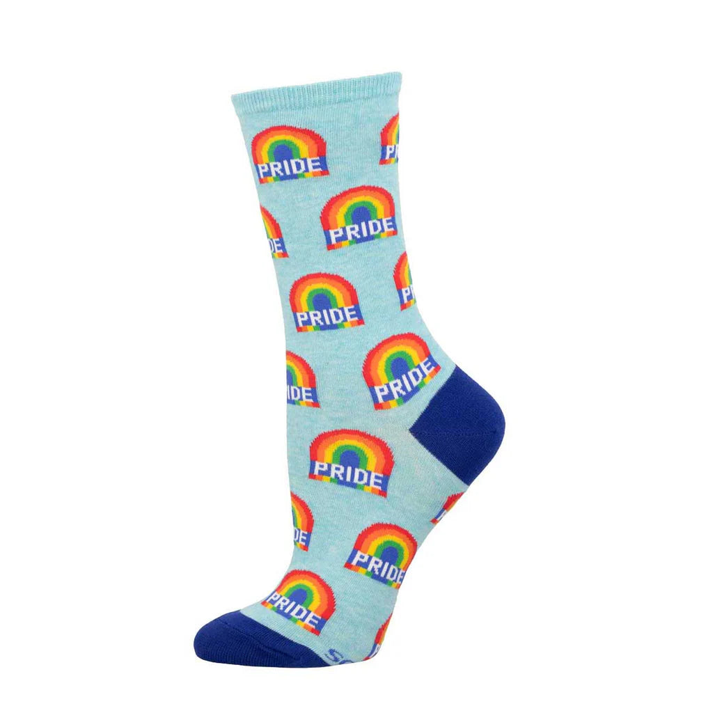 Rainbow Pride Socks for Women - Colorful LGBTQ+ Support Socks - Perfect for Pride Parades, Festivals & Everyday Wear