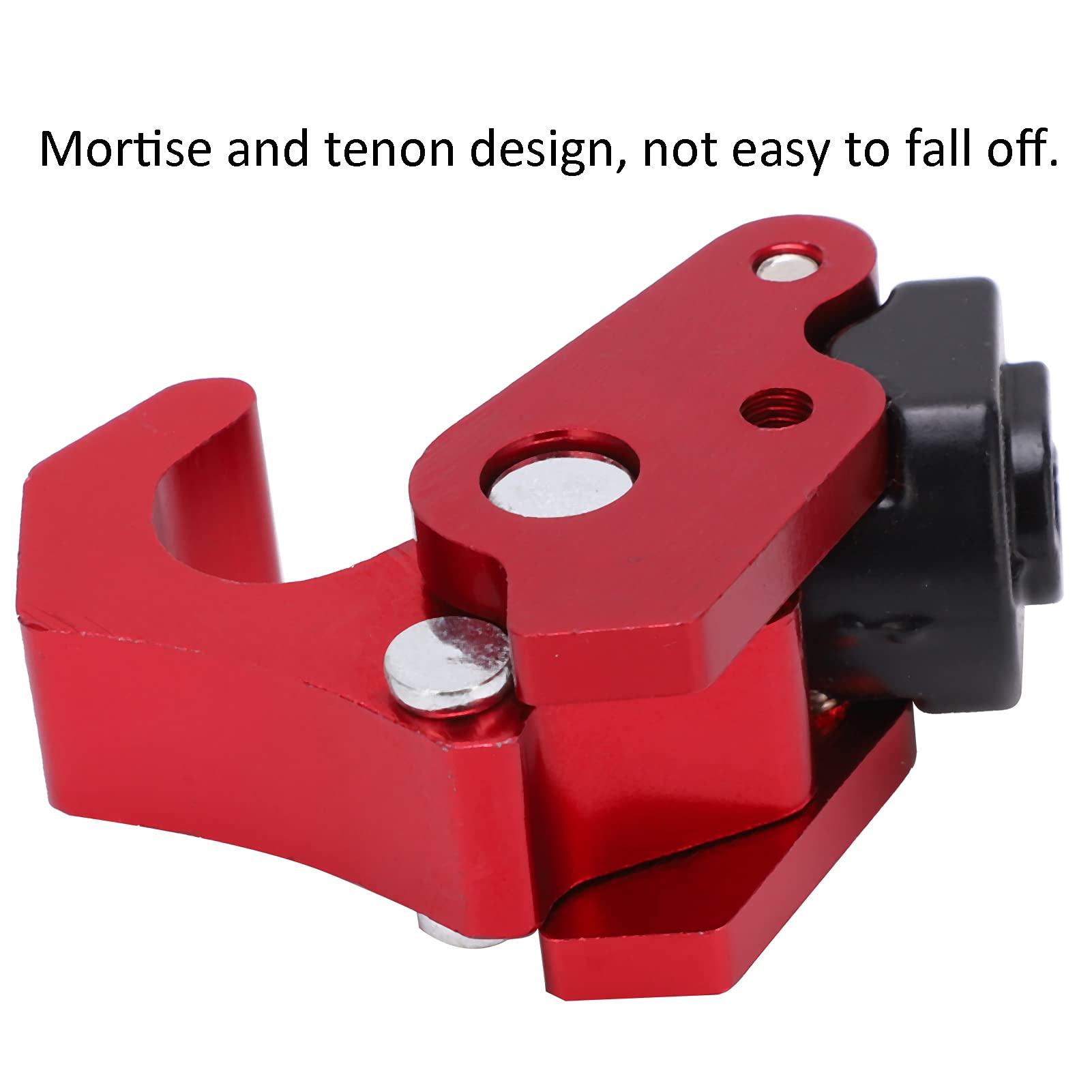 Universal Motorcycle Helmet Hook - Aluminum Alloy Claw Hook for Scooter Bags & Luggage - Red