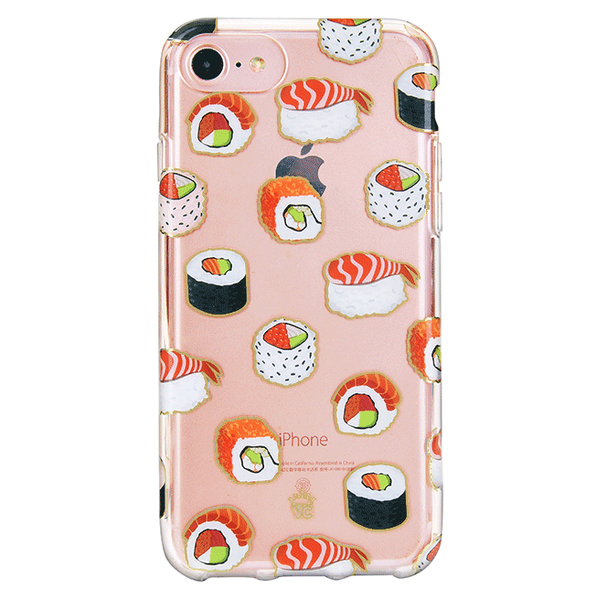 Clear iPhone Case for Sushi Lovers - Slim Protective Phone Cover for iPhone 12/13/14 Pro Max - Perfect for Foodies, Japanese Cuisine Enthusiasts & Sushi Restaurant Visits